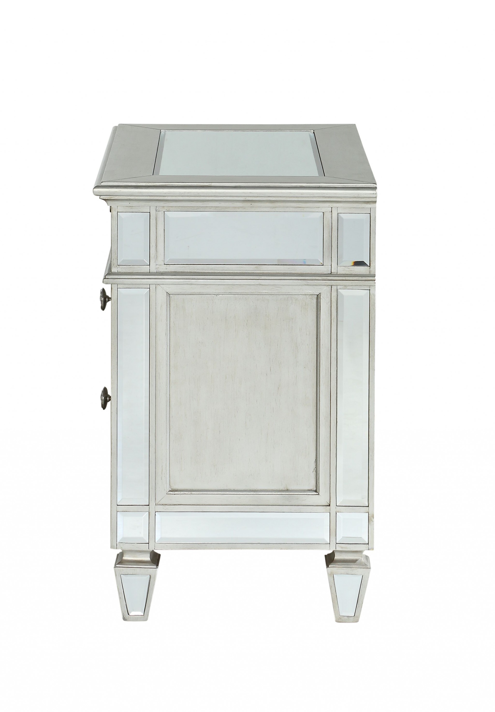 19" X 32" X 31" Mirrored Wood Nightstand