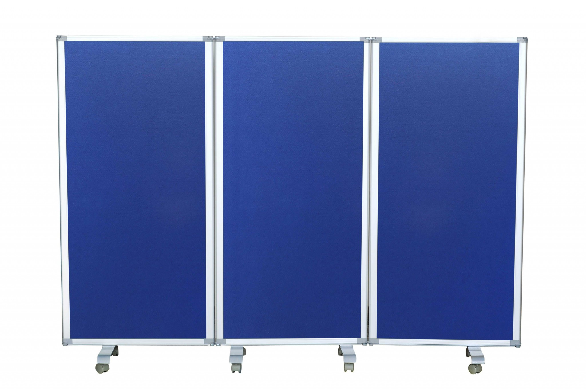 106" x 1" x 71" Blue, Metal and Fabric - Screen