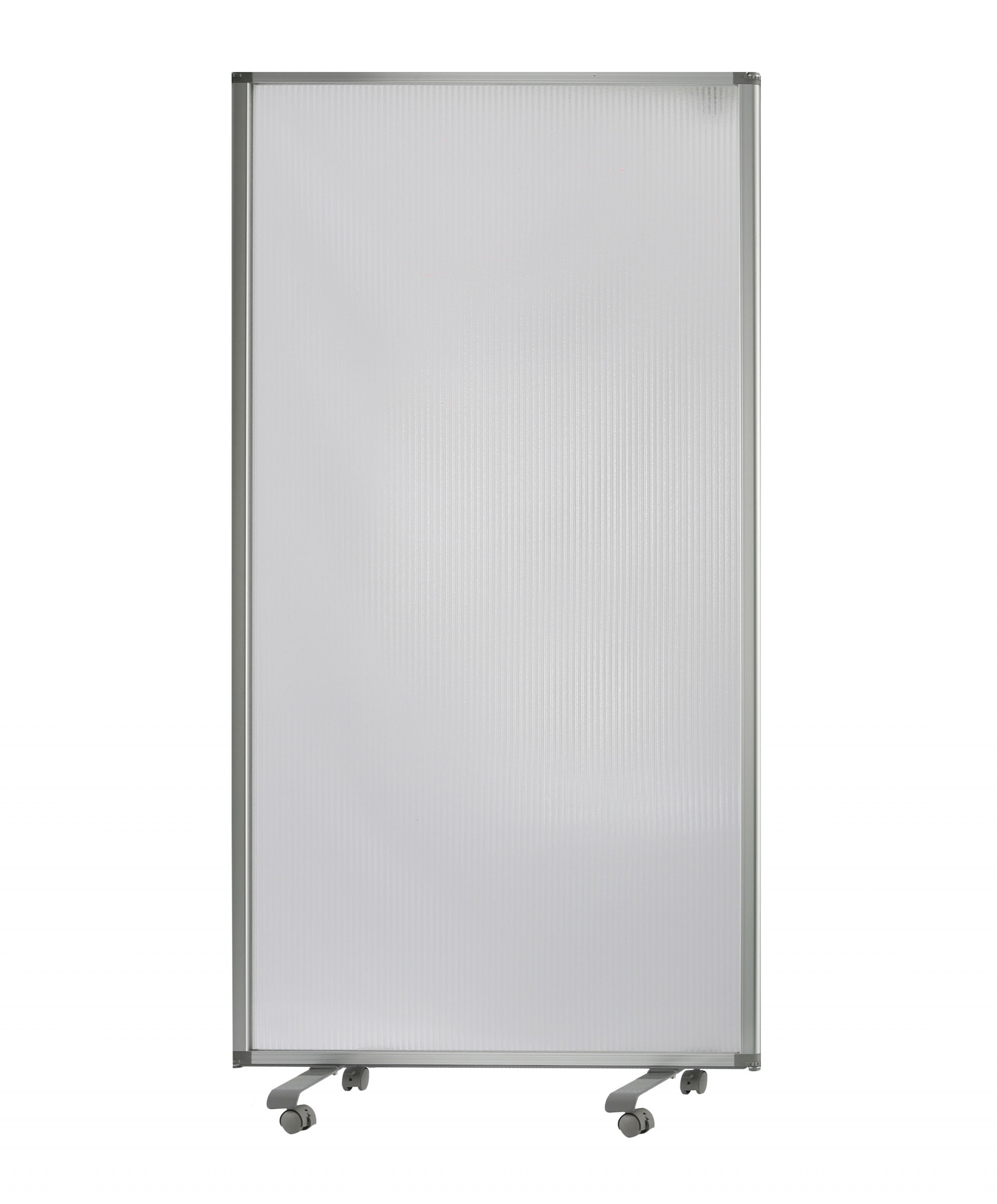 106" x 1" x 71" White, Metal and PVC Resilient - Screen