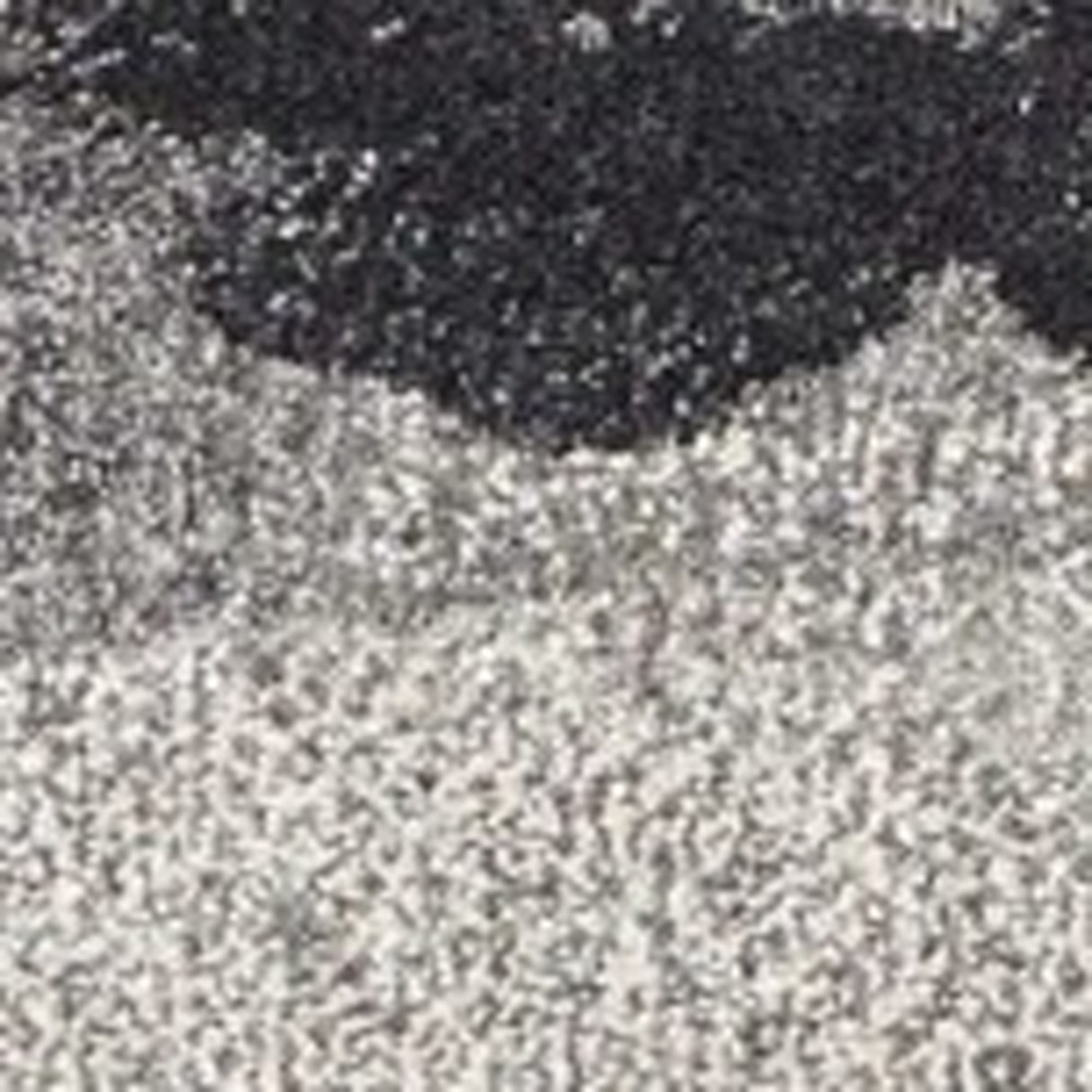 8" X 11" Shades Of Grey Machine Woven Abstract Brushstroke Indoor Area Rug