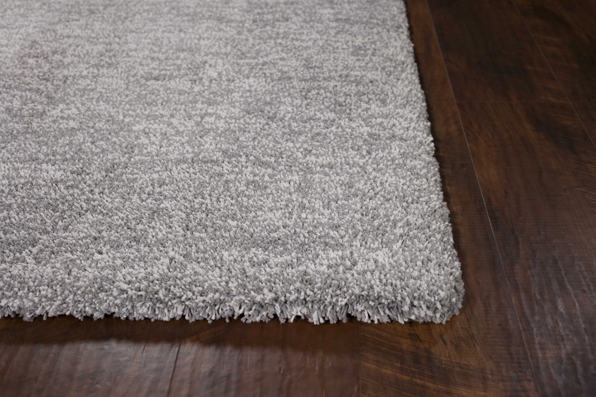 8" X 11"  Grey Heather Shag Area Rug