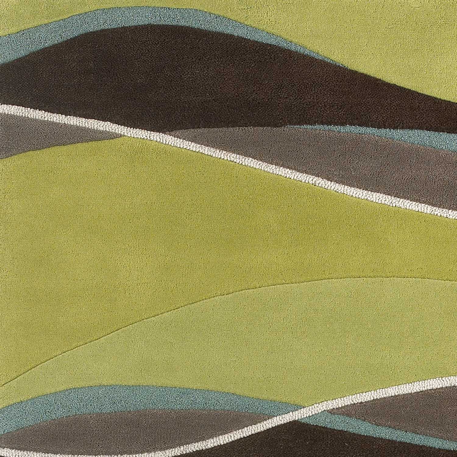 8' x 10' 6" Wool Lime or Mocha Area Rug