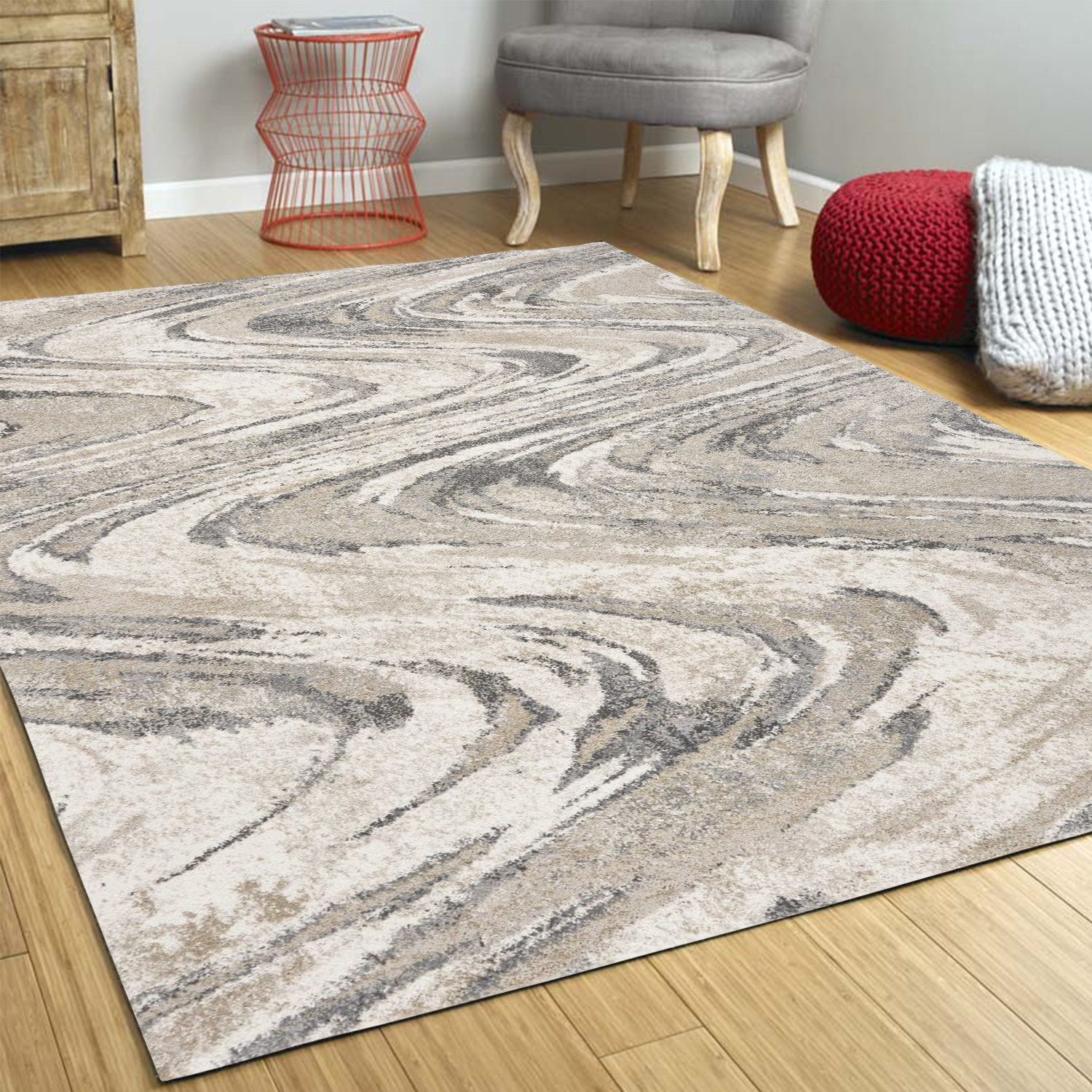 8" X 13" Polypropylene Natural Area Rug