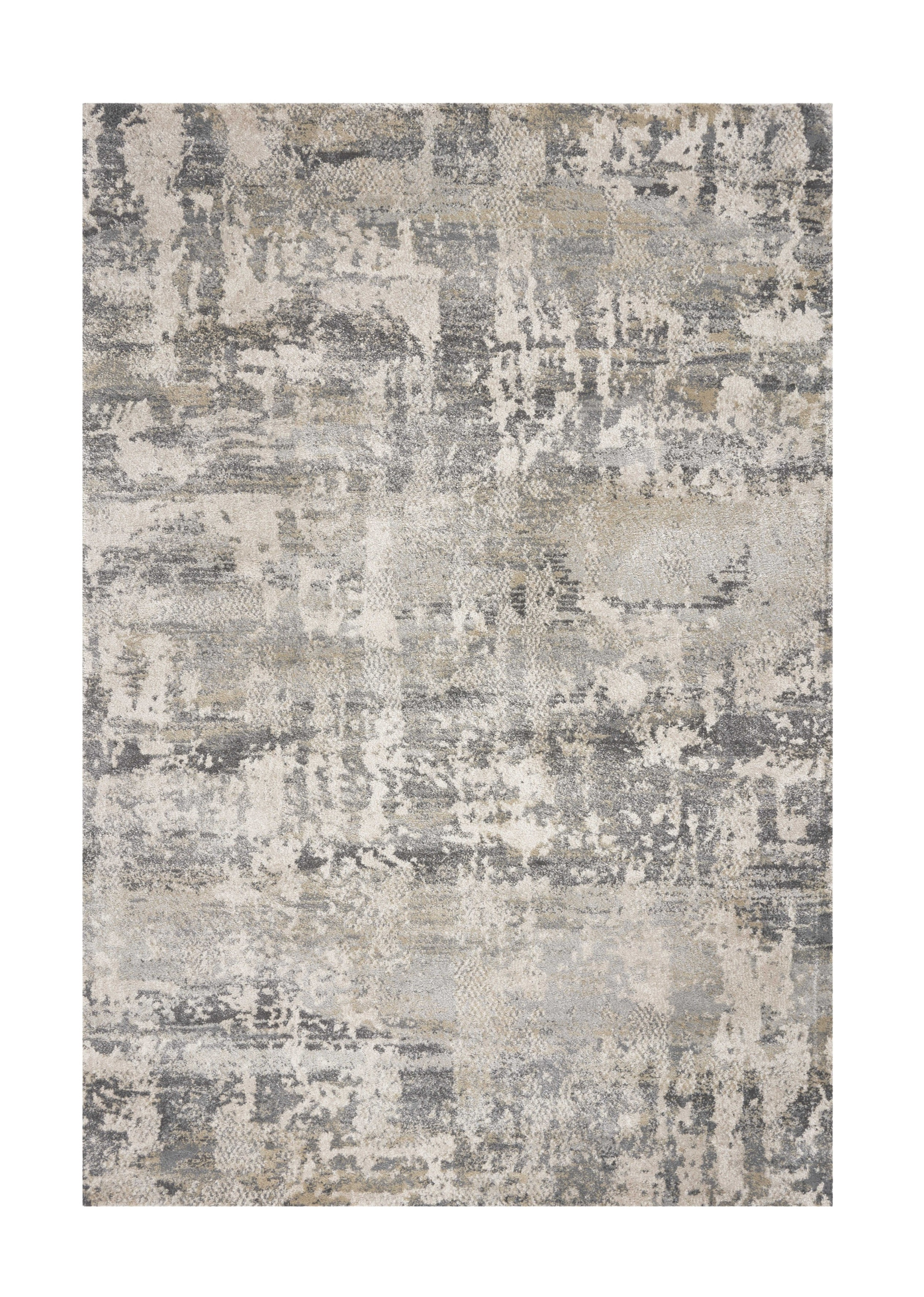 8' X 13' Shade Of Gray Abstract Area Rug-350274-1