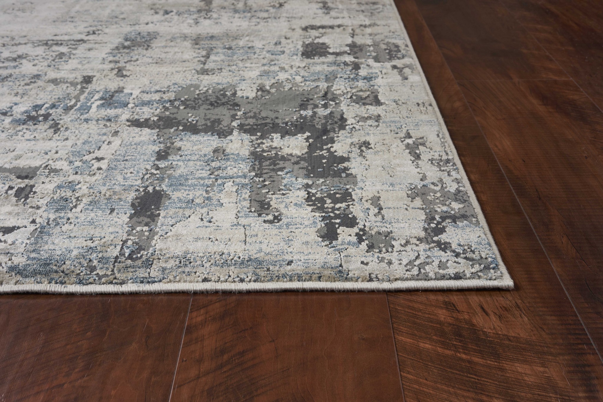 8 x 13 Ivory and Multi Gray Area Rug