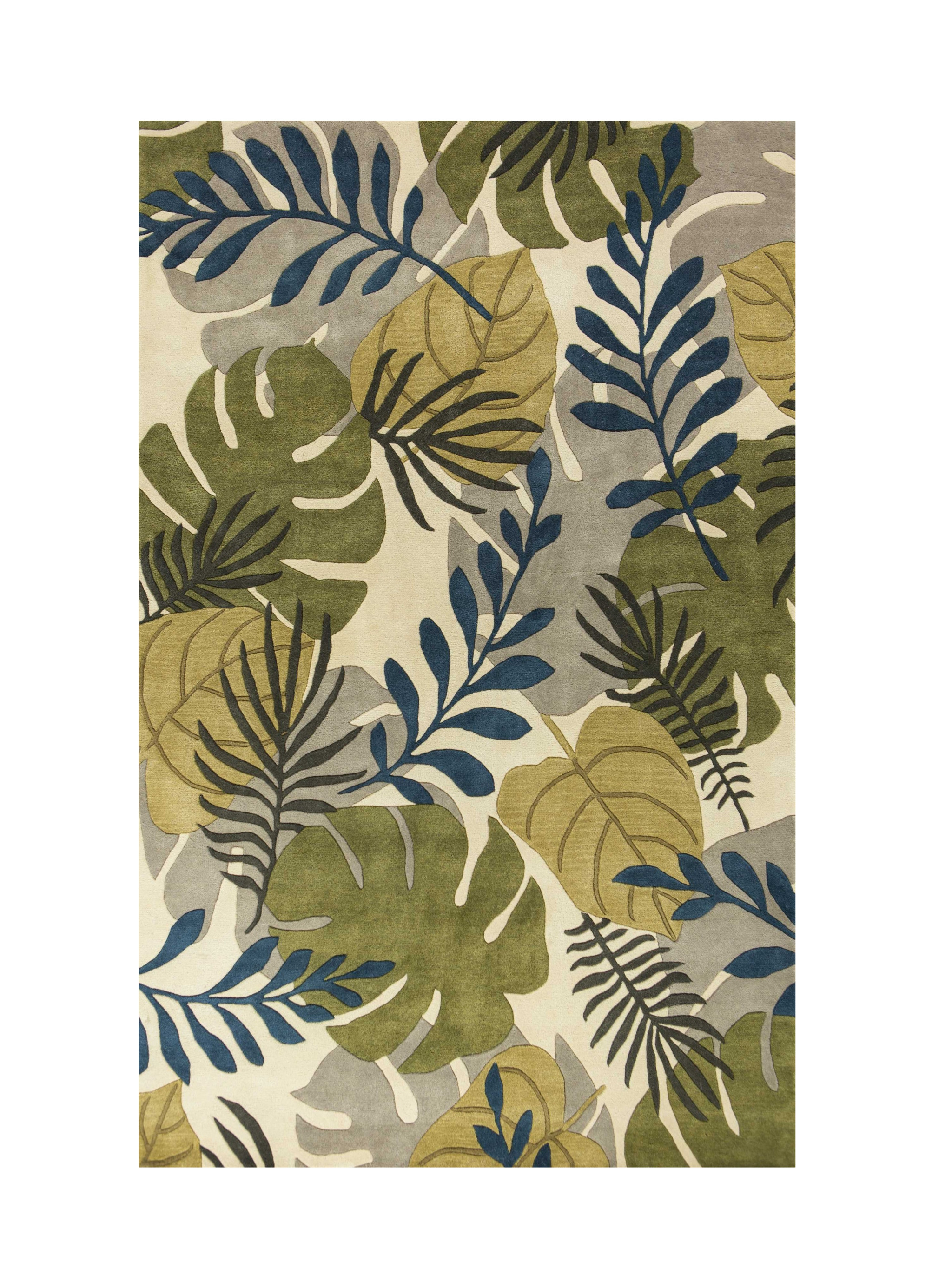 8' X 11' Ivory Wool Handmade Area Rug-350344-2