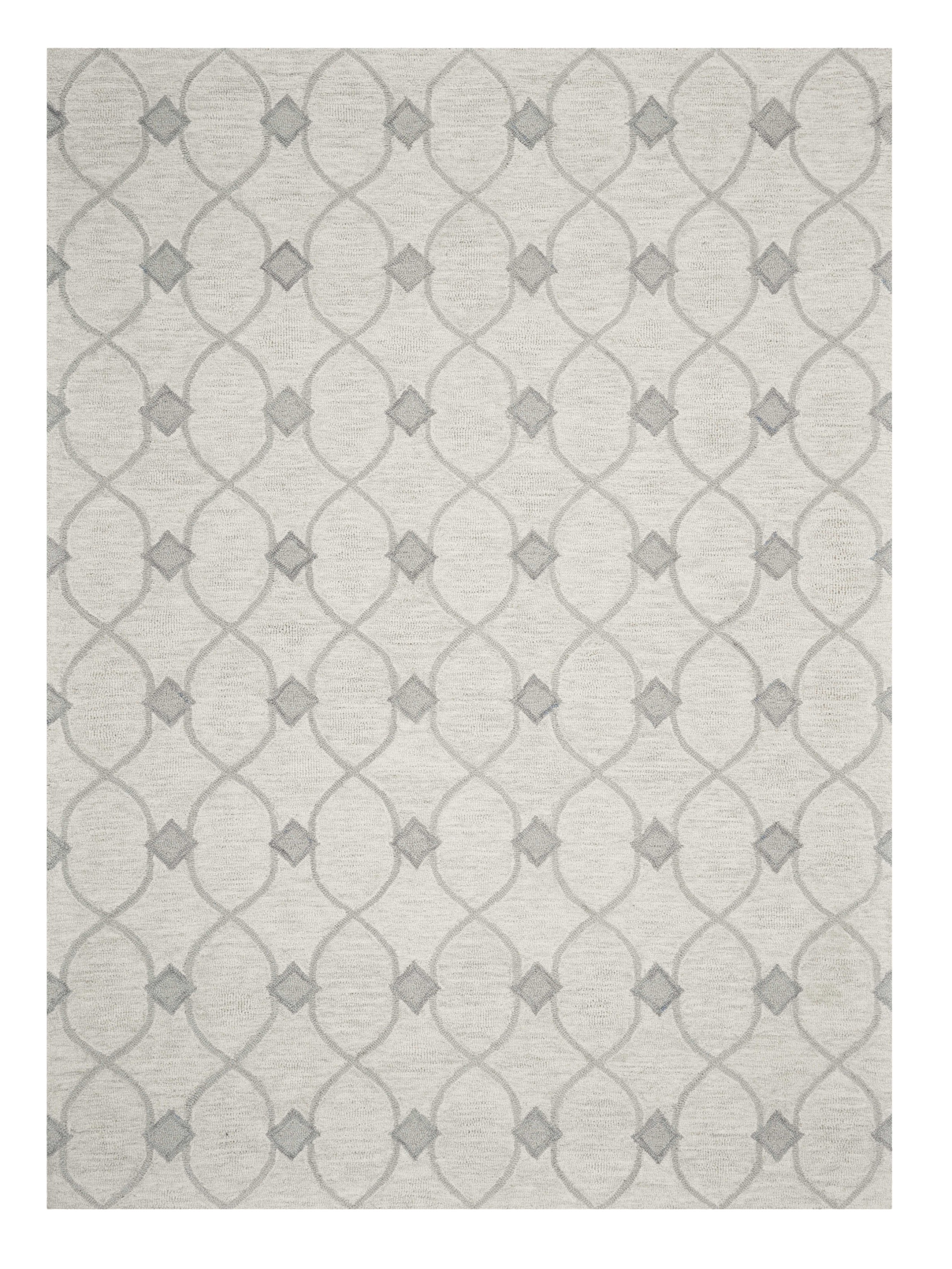 9' X 12' Ivory Wool Hand Tufted Area Rug-350508-2