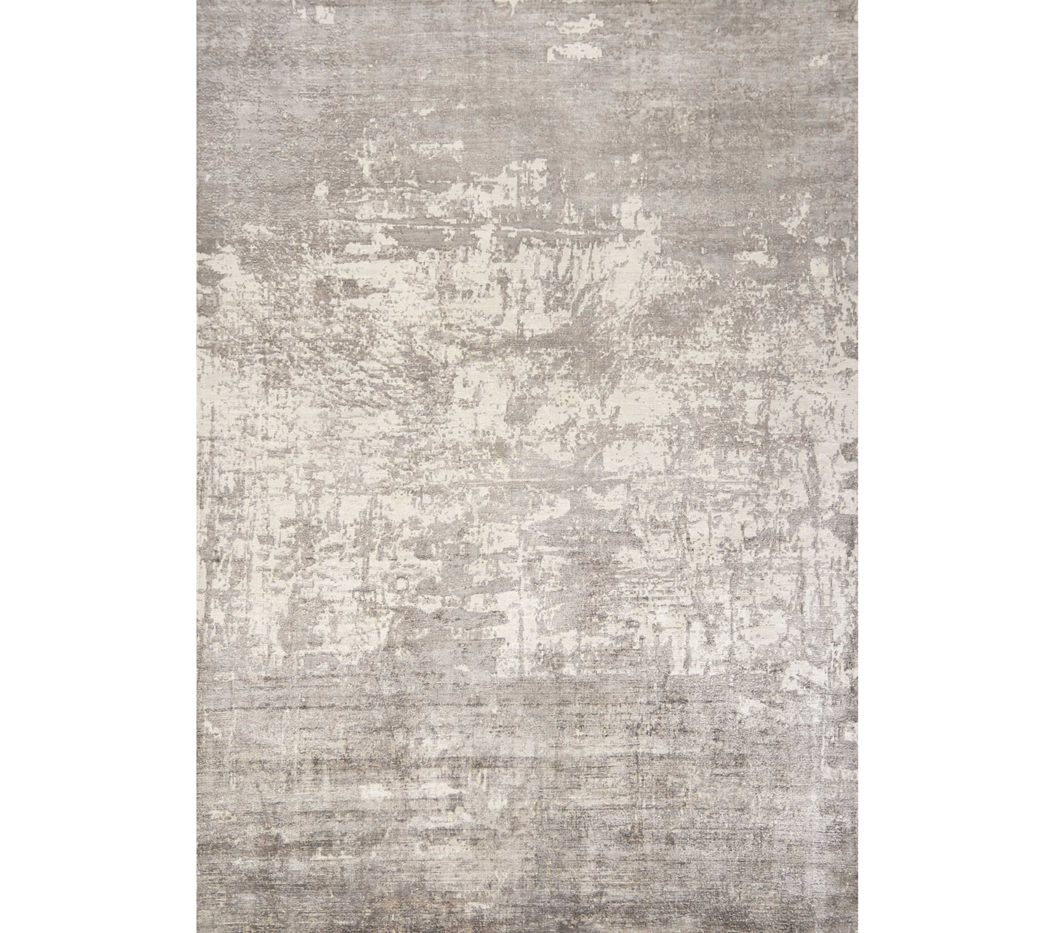 8' X 11' Beige Abstract Hand Loomed Area Rug-350591-2