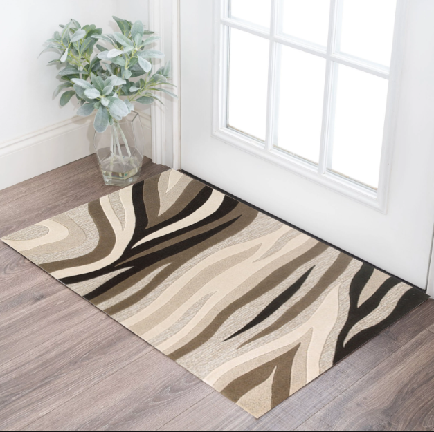 3' X 5' Beige Wool Abstract Hand Tufted Area Rug-352356-1