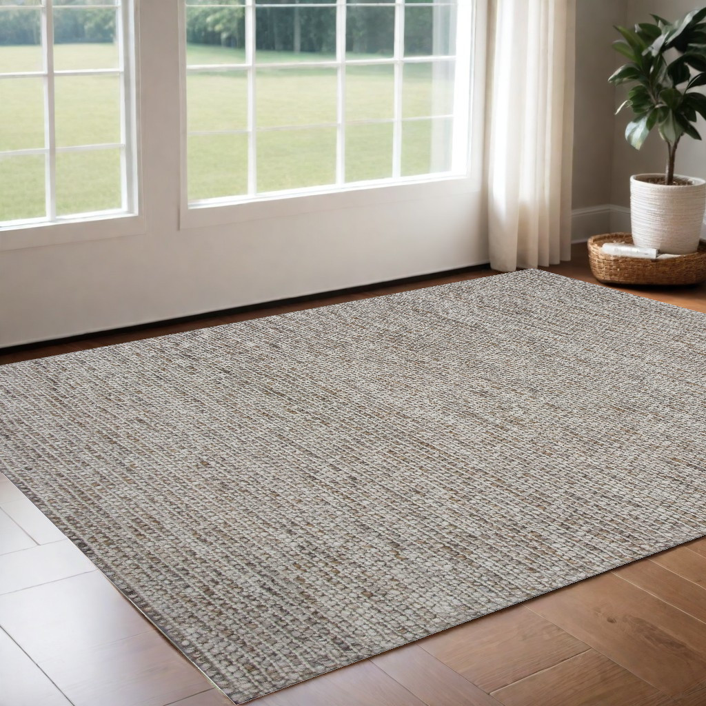 3' X 5' Natural Wool Handmade Area Rug-352535-1