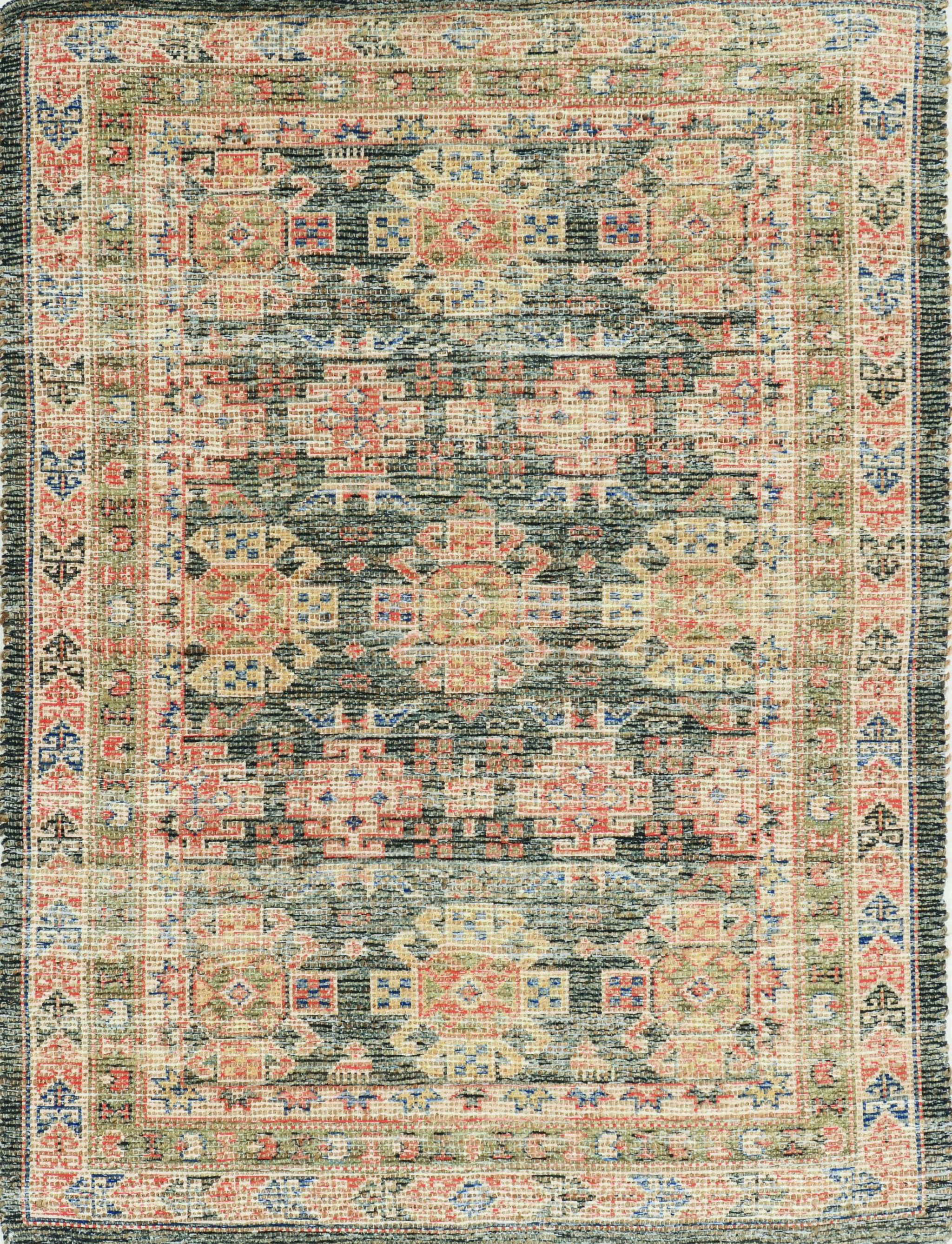 7' X 9'  Jute Charcoal Area Rug-353142-1