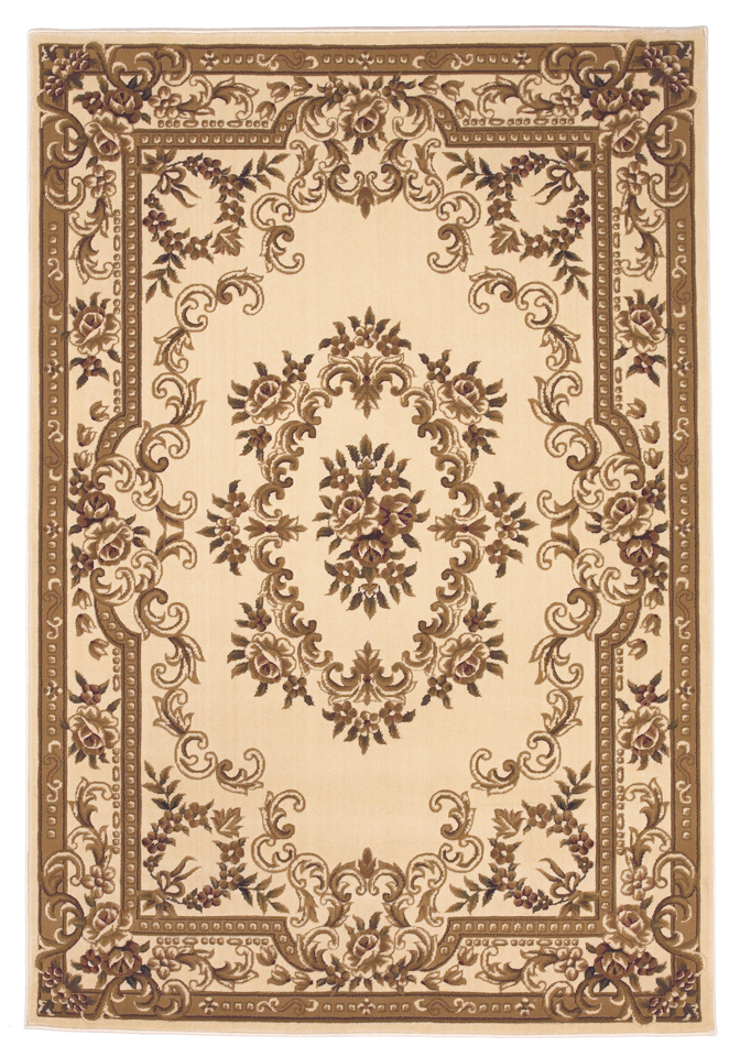 2" X 3" Polypropylene Ivory Accent Rug