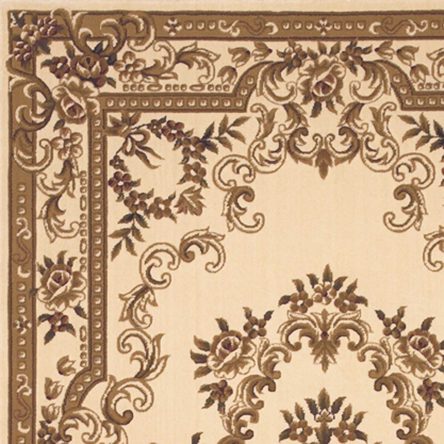 2" X 3" Polypropylene Ivory Accent Rug