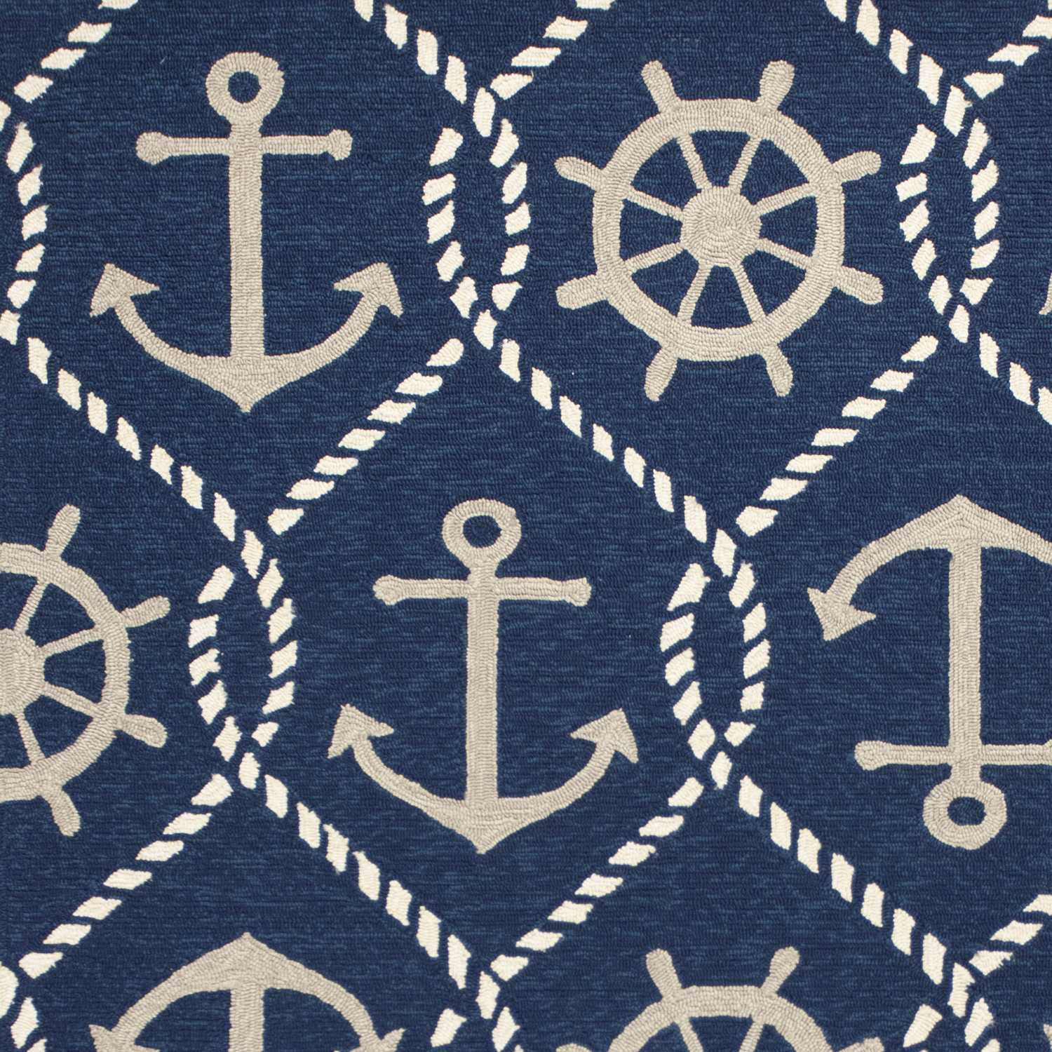 2' x 3' UV treated Polypropylene Navy Area Rug