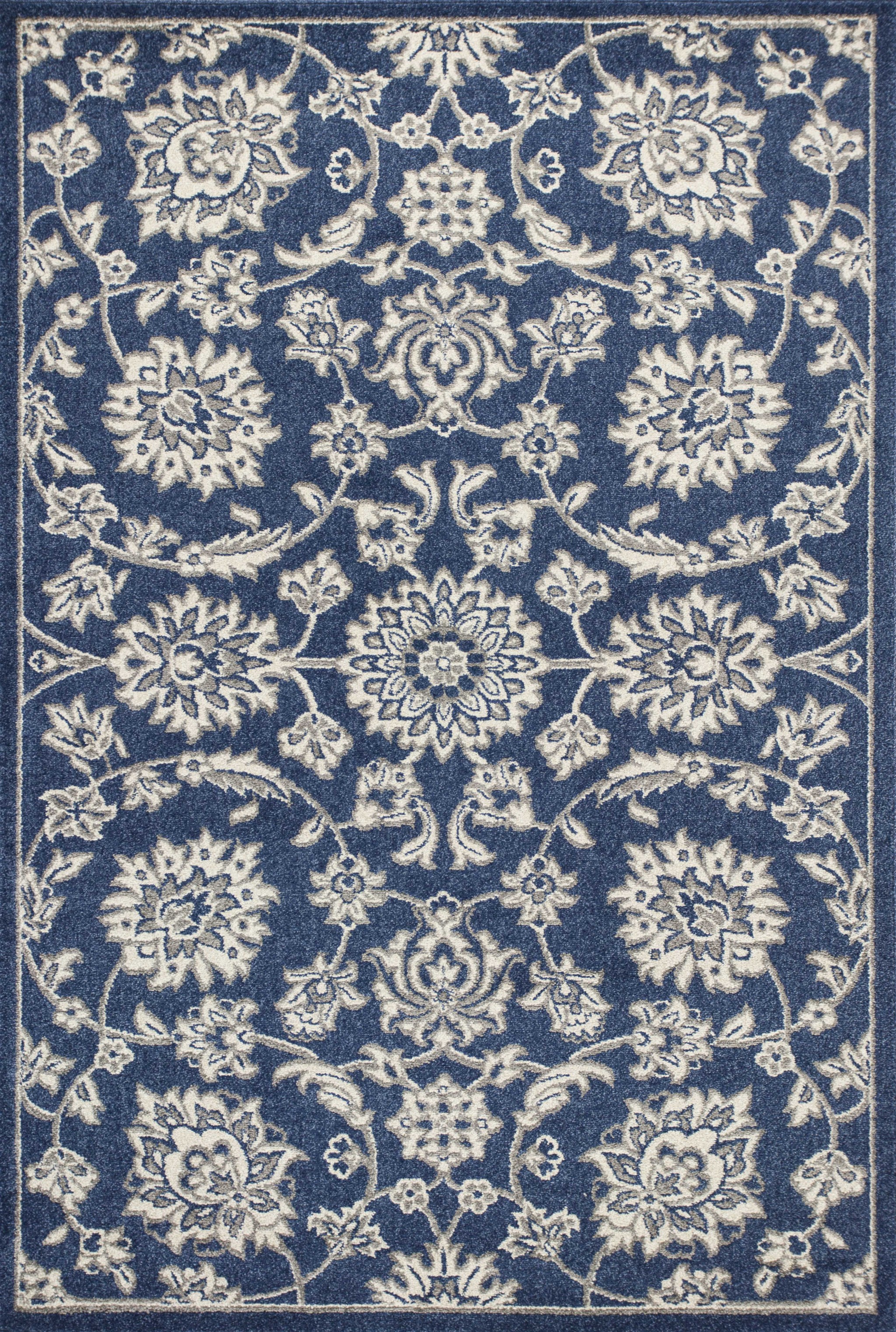 3' X 5' Denim Uv Treated Polypropylene Area Rug-353454-1