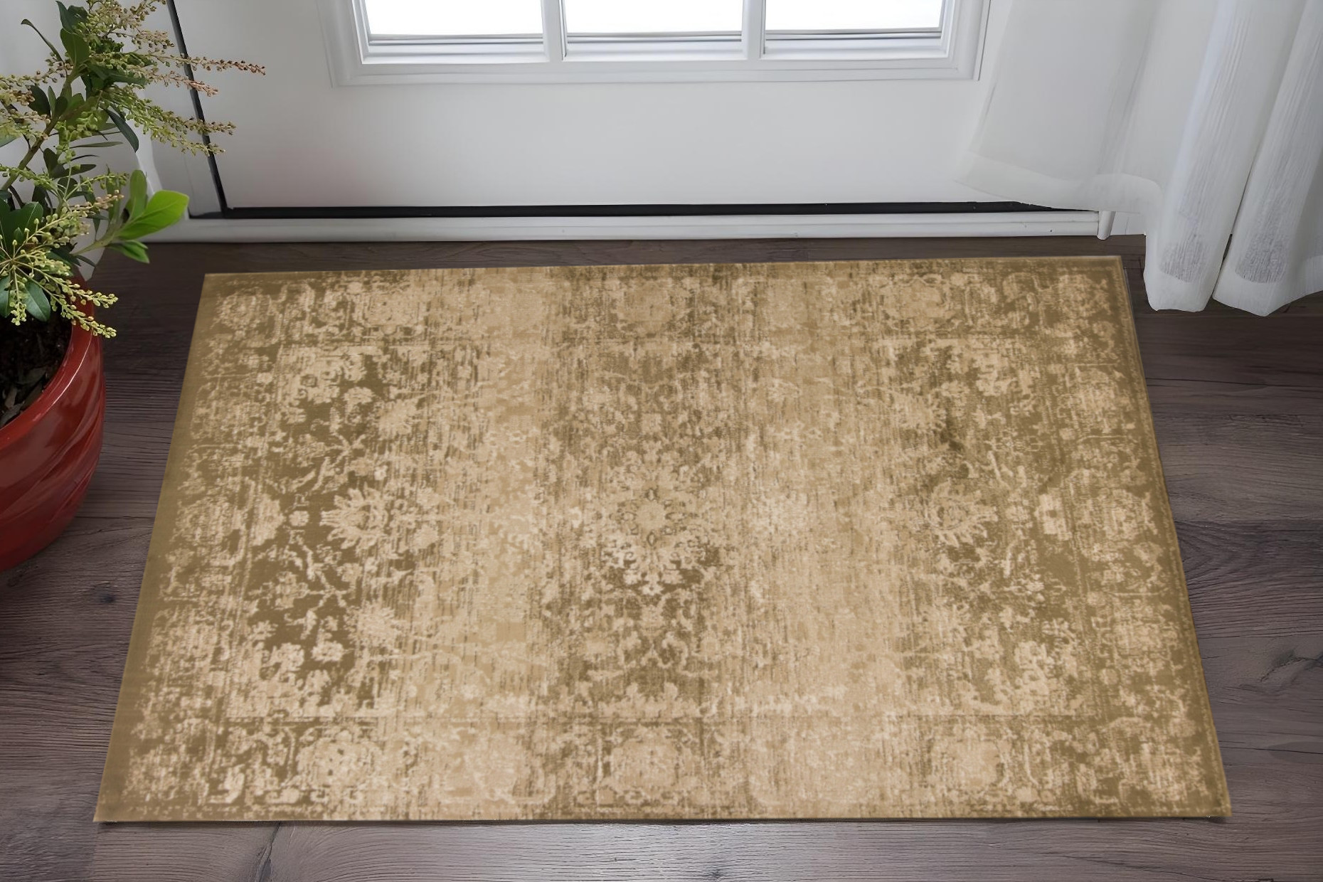 3' X 5' Beige Area Rug-353477-1