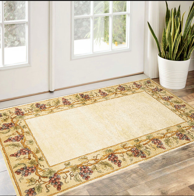 2' X 3' Ivory Wool Floral Hand Tufted Area Rug-353567-1