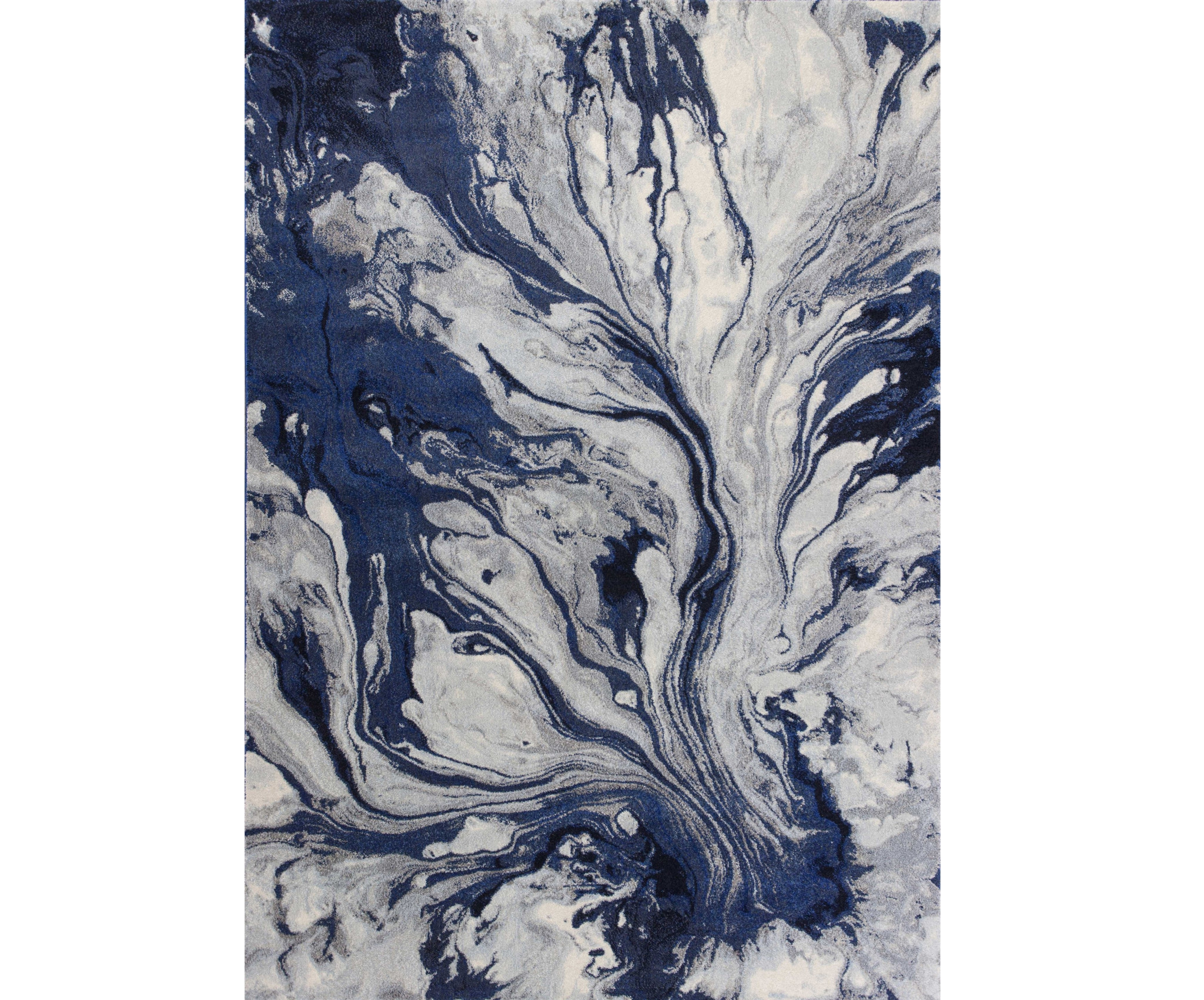 3'X5' Blue Machine Woven Abstract Watercolor Indoor Area Rug-353629-1