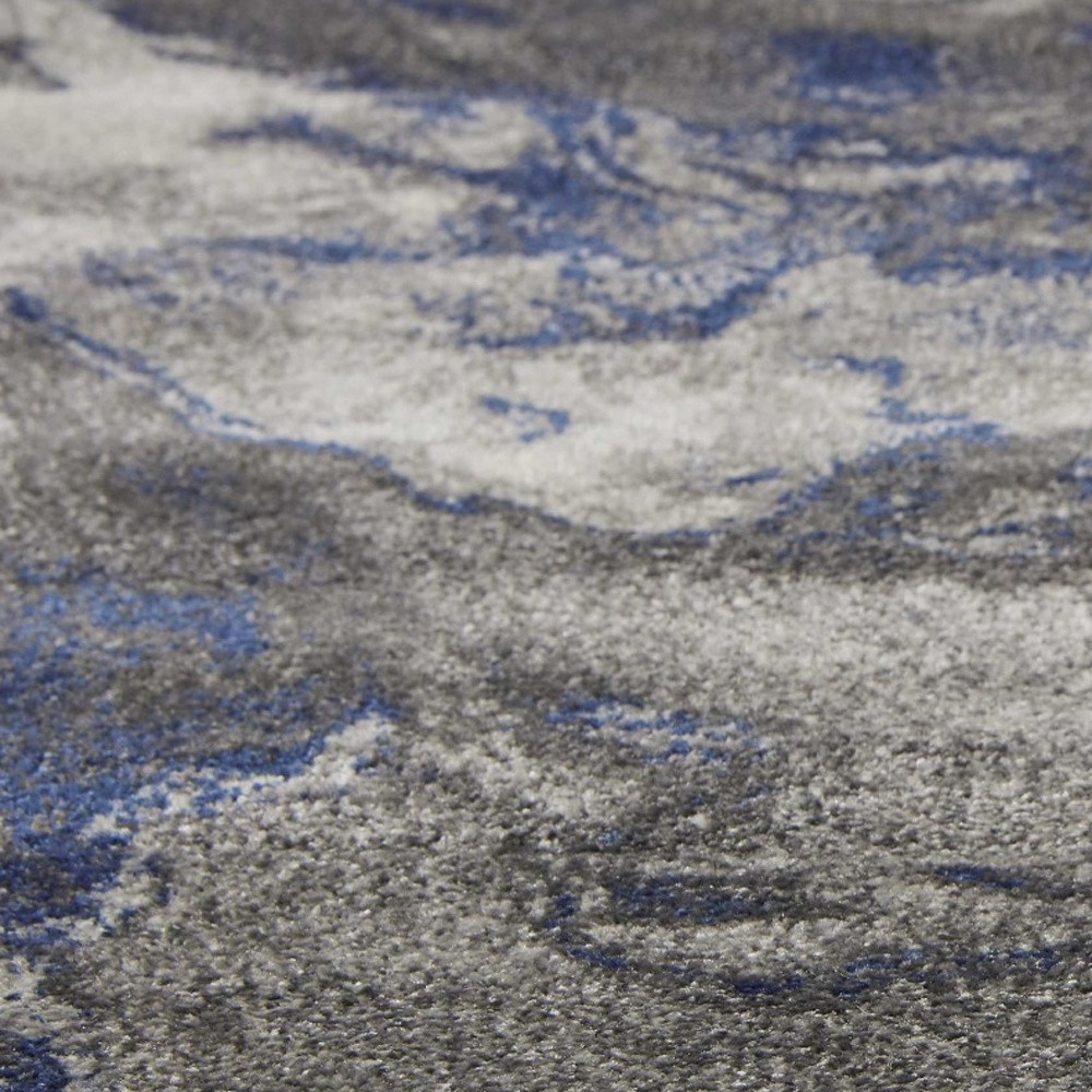 3" X 5" Gray Abstract Area Rug
