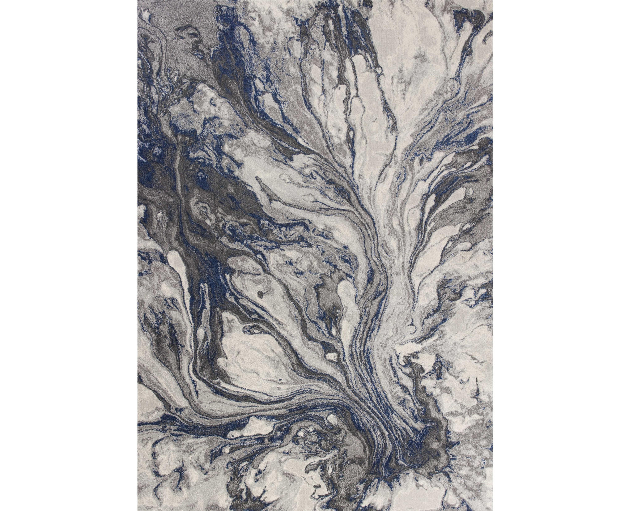 3" X 5" Gray Abstract Area Rug