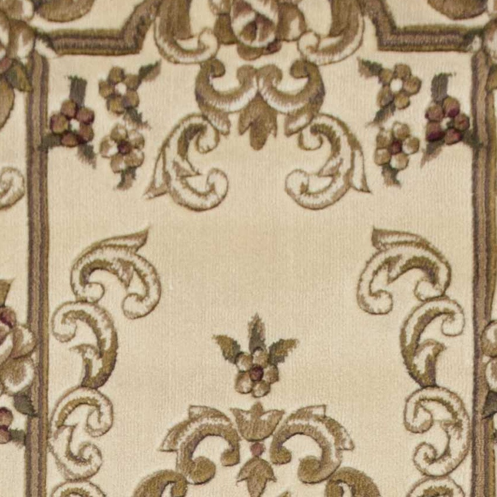 2" X 8" Ivory Medallion Runner Rug
