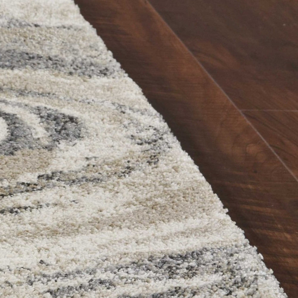 3" X 5" Natural Abstract Area Rug