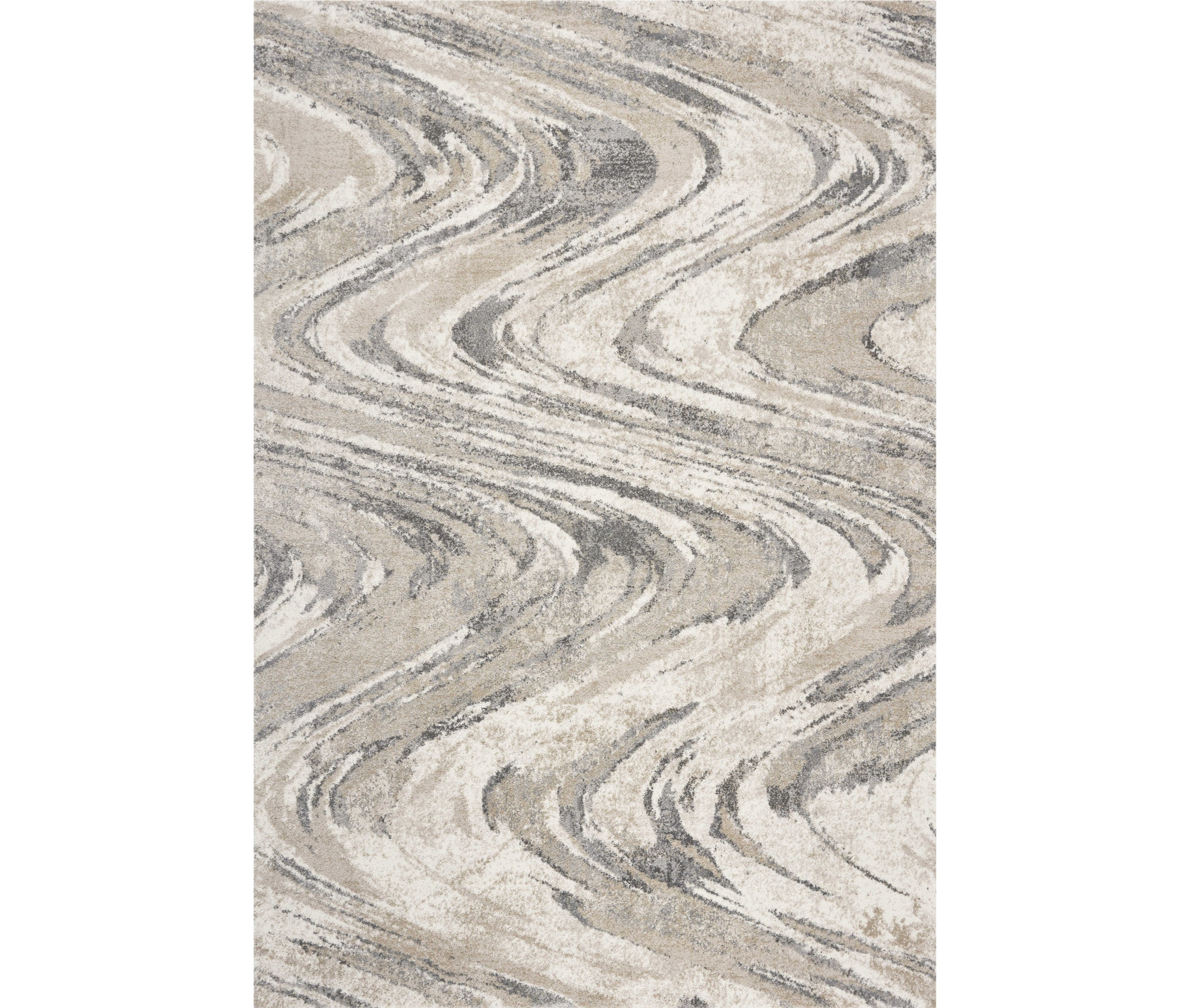 3" X 5" Natural Abstract Area Rug