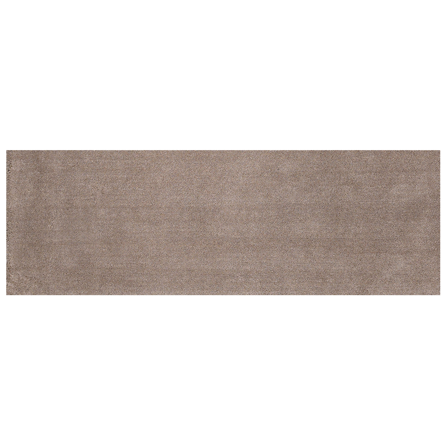 8' Beige Plain Runner Rug-353895-1