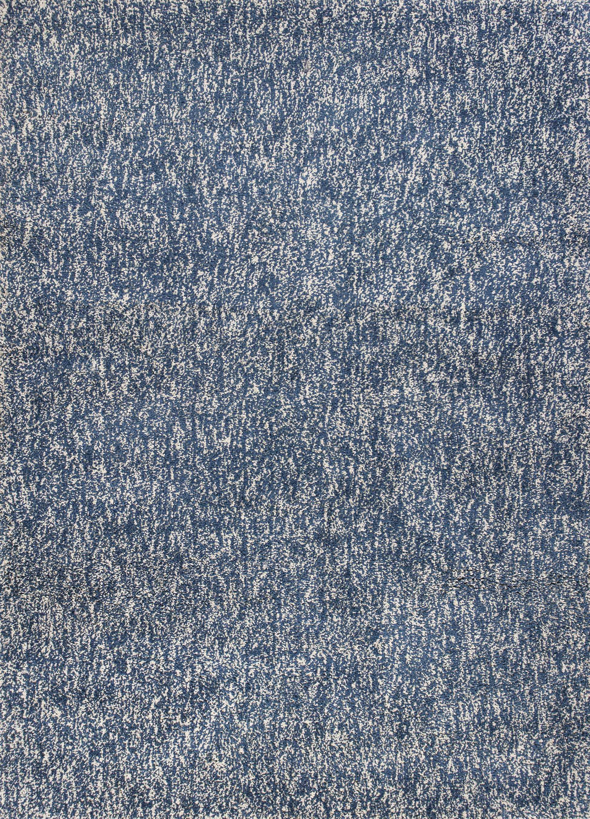 3'X5' Indigo Ivory Heather Indoor Shag Rug-353923-1