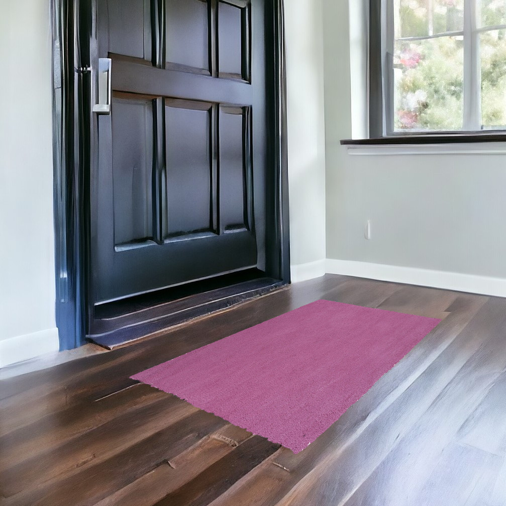 3' X 5' Hot Pink Indoor Shag Rug-353935-1