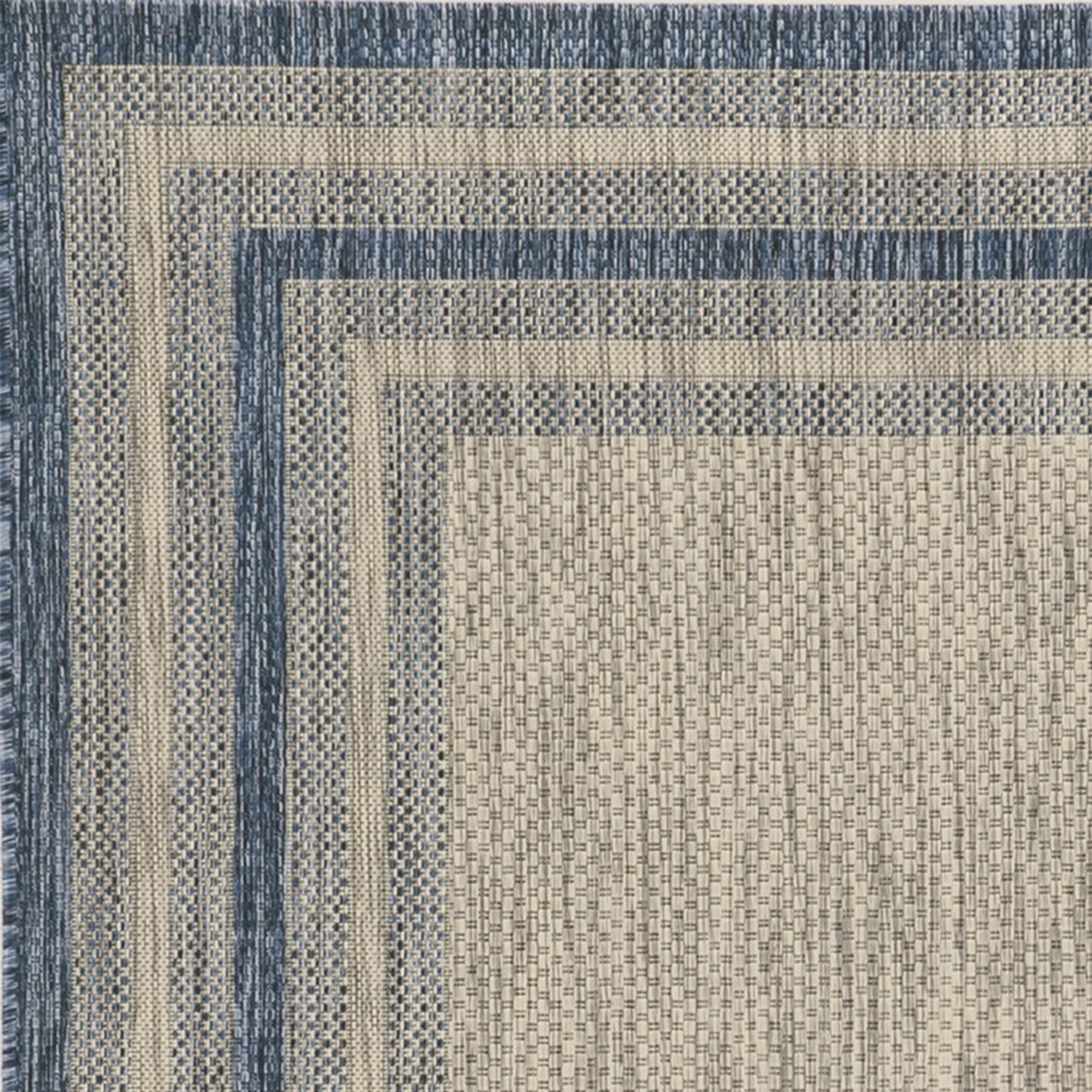 5 x 7 UV treated Polypropylene Grey or Denim Area Rug