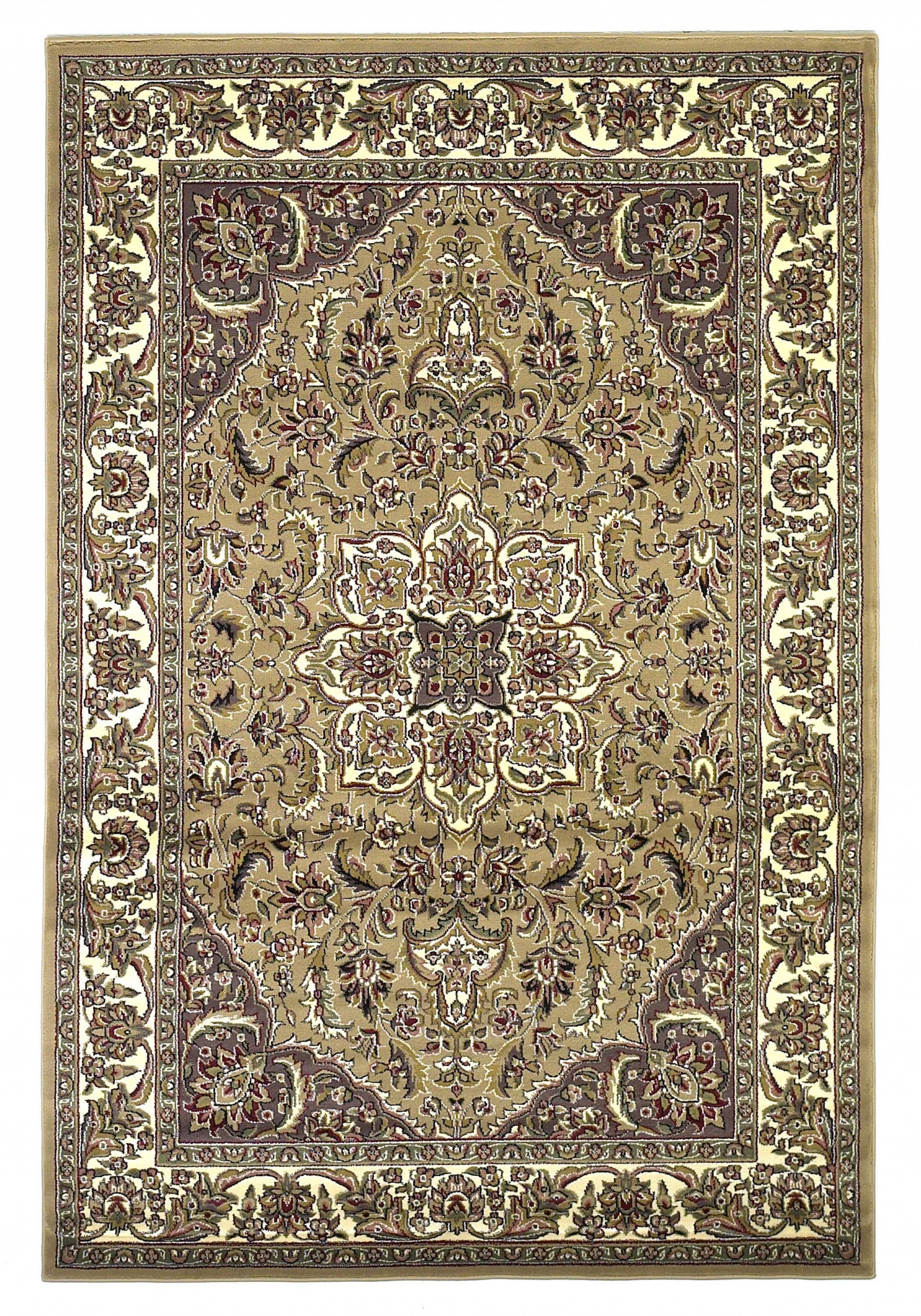 7' X 10'  Polypropylene Beige Or  Ivory  Area Rug-354180-1