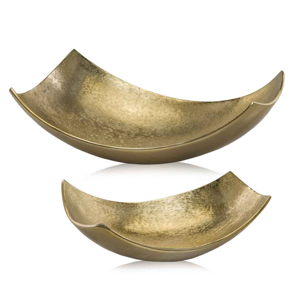 7.5" X 13" X 4.5" Gold/Small Scoop - Bowl-354617-1