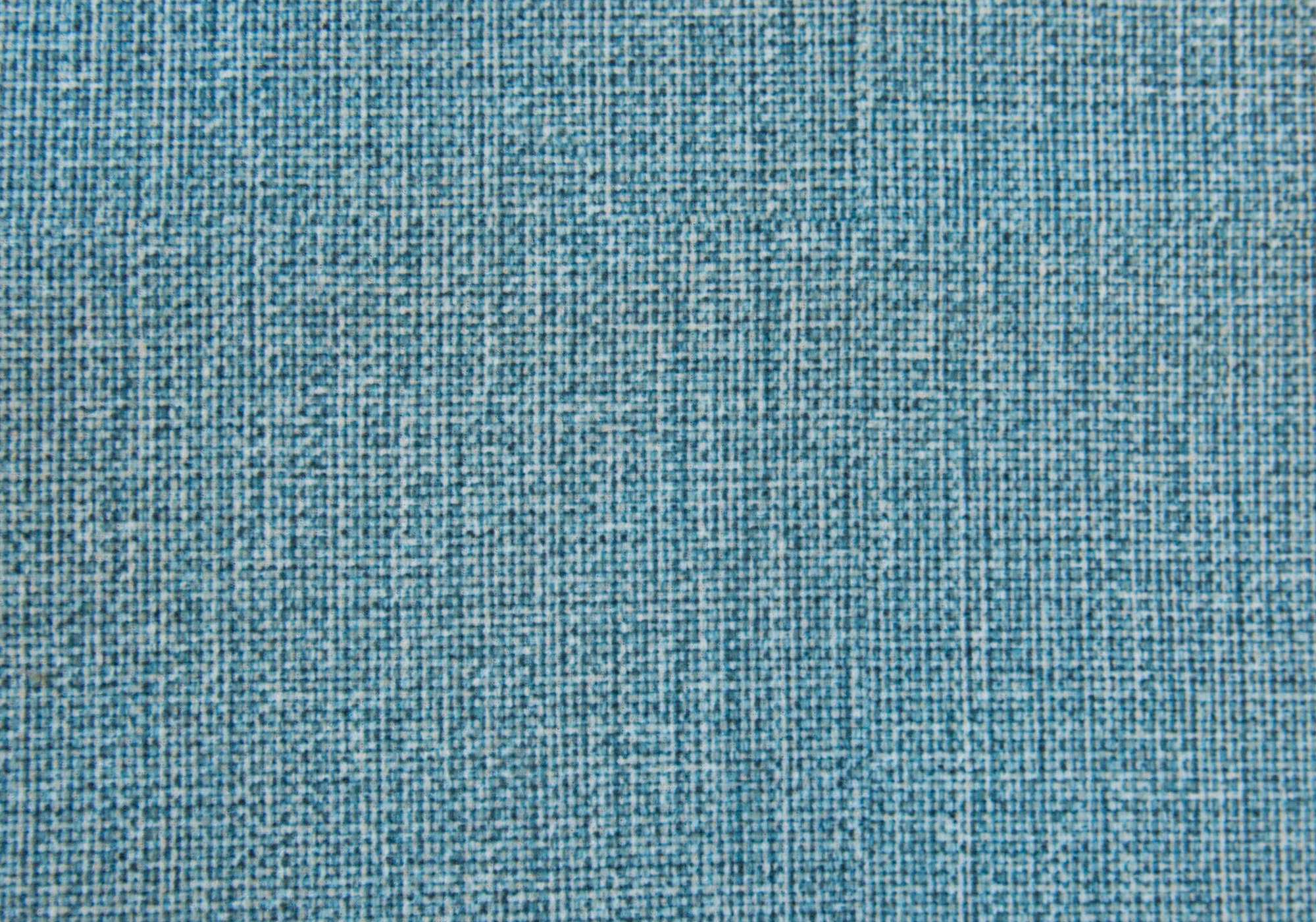 16.75" x 16.75" x 17" Light Blue Linen Look Fabric Ottoman