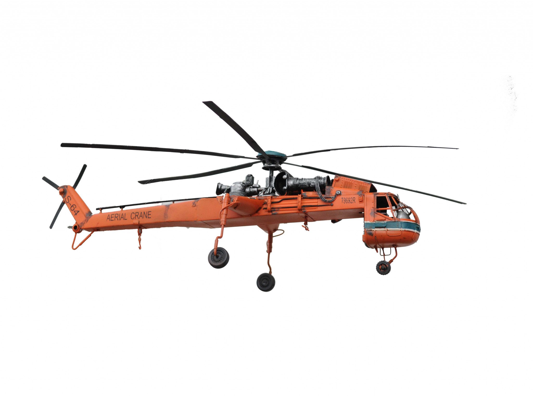 30" x 40" x 12" Aerial Crane Lifting Helicopter