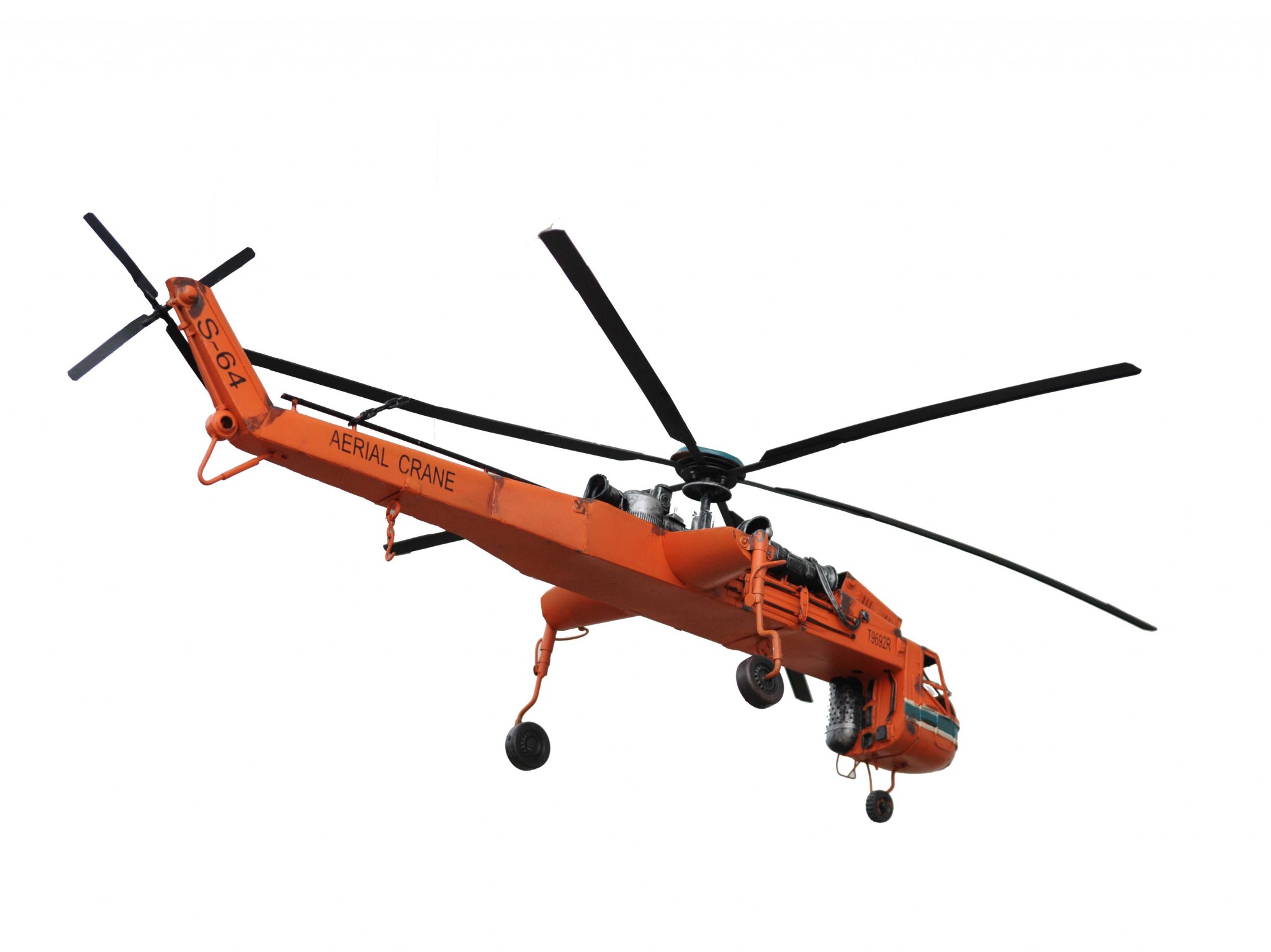 30" x 40" x 12" Aerial Crane Lifting Helicopter
