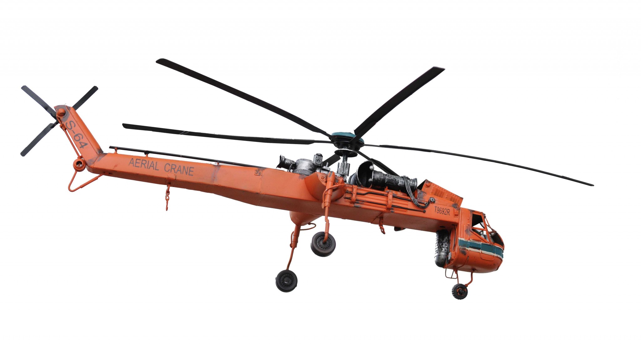 30" x 40" x 12" Aerial Crane Lifting Helicopter