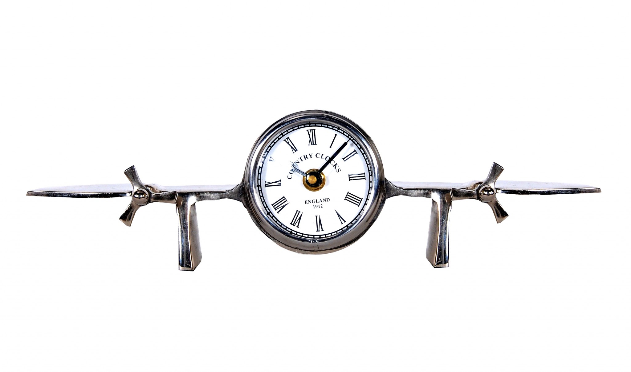 3" x 13.5" x 4.5" Aeroplane Table Clock