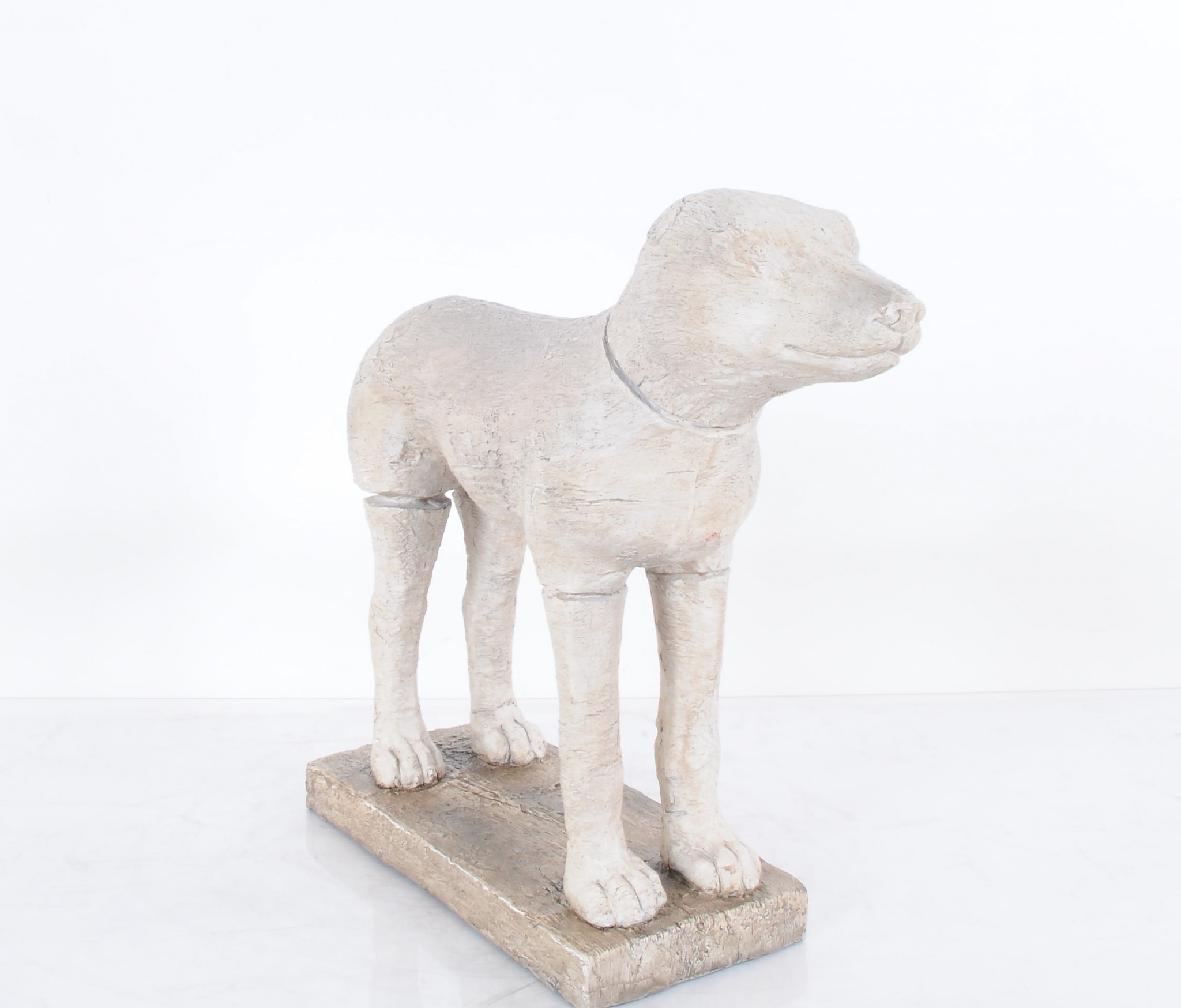 Natural Resin Hand-Painted Figurine Tabletop Sculpture, 17"