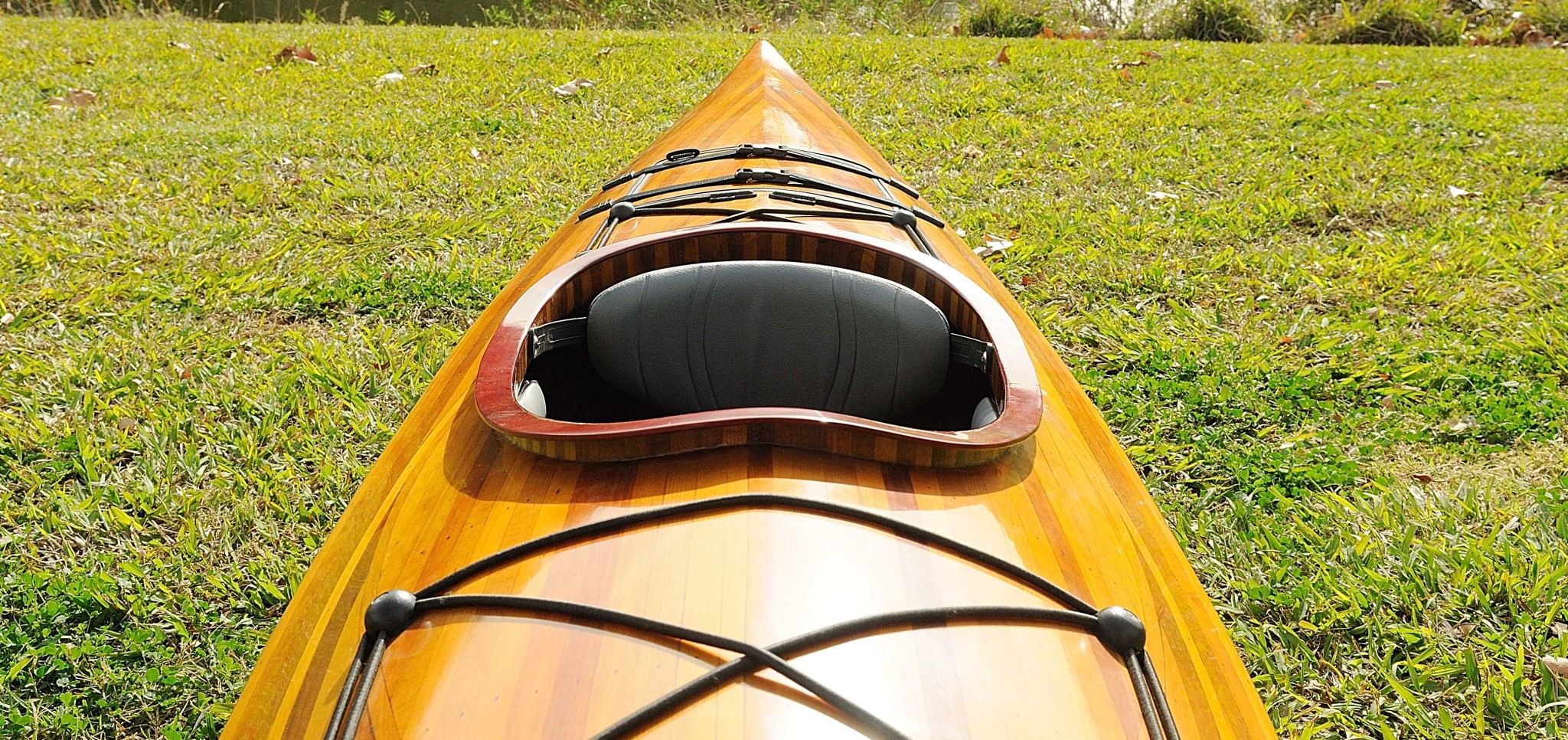 24" x 177" x 13.5" Wooden Kayak