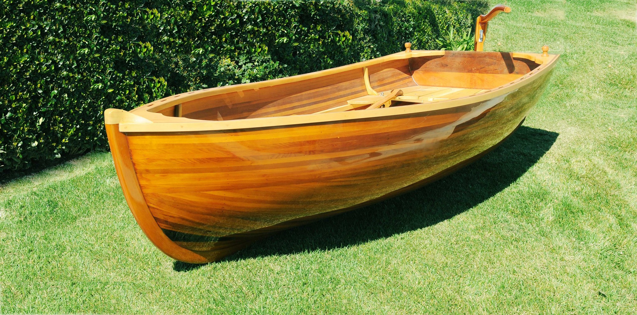 51" x 118.5" x 27.75" Little Bear Wooden Dinghy