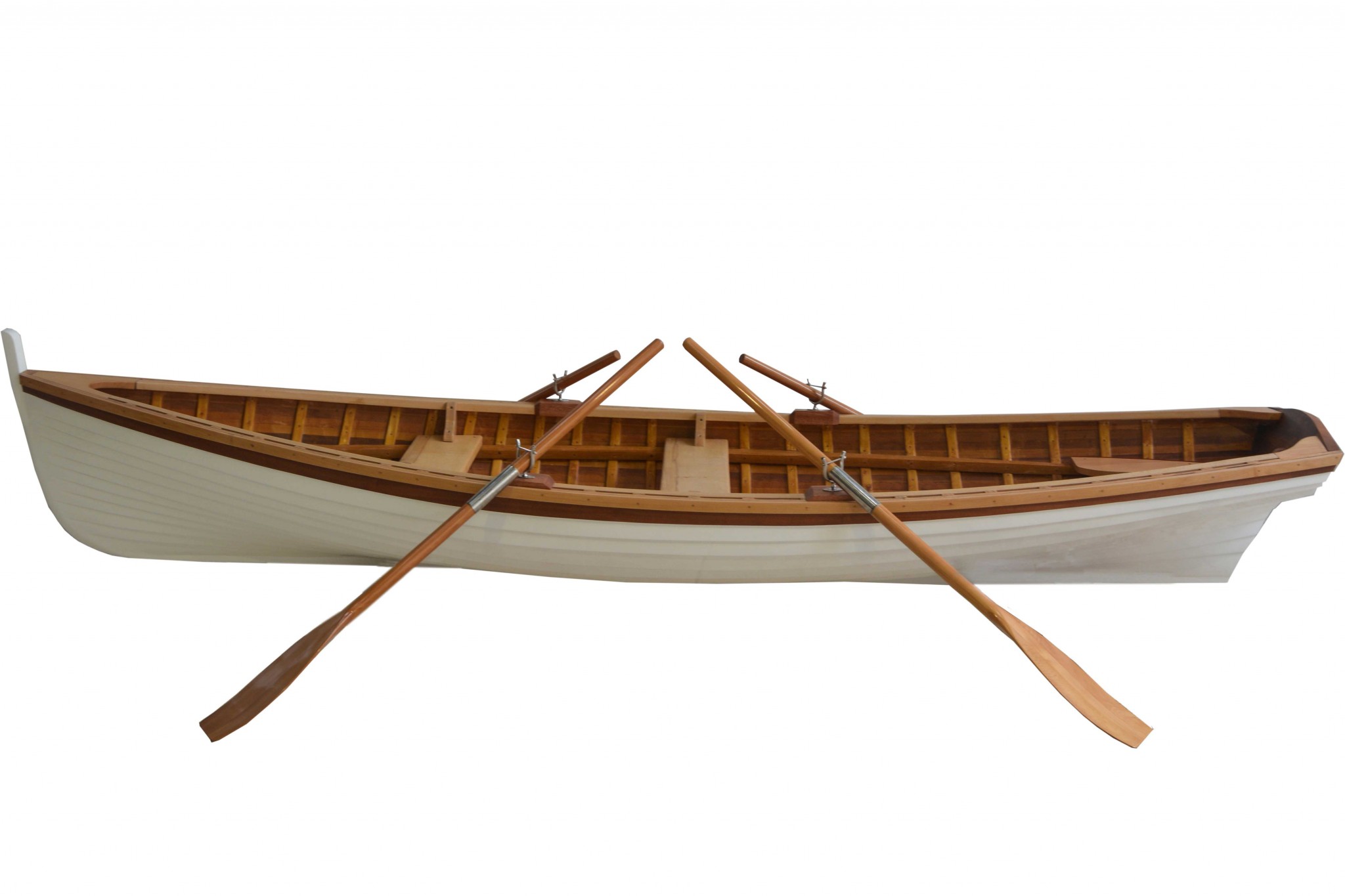 41" x 147.5" x 27.5" Clinker Built Whitehall Row Boat