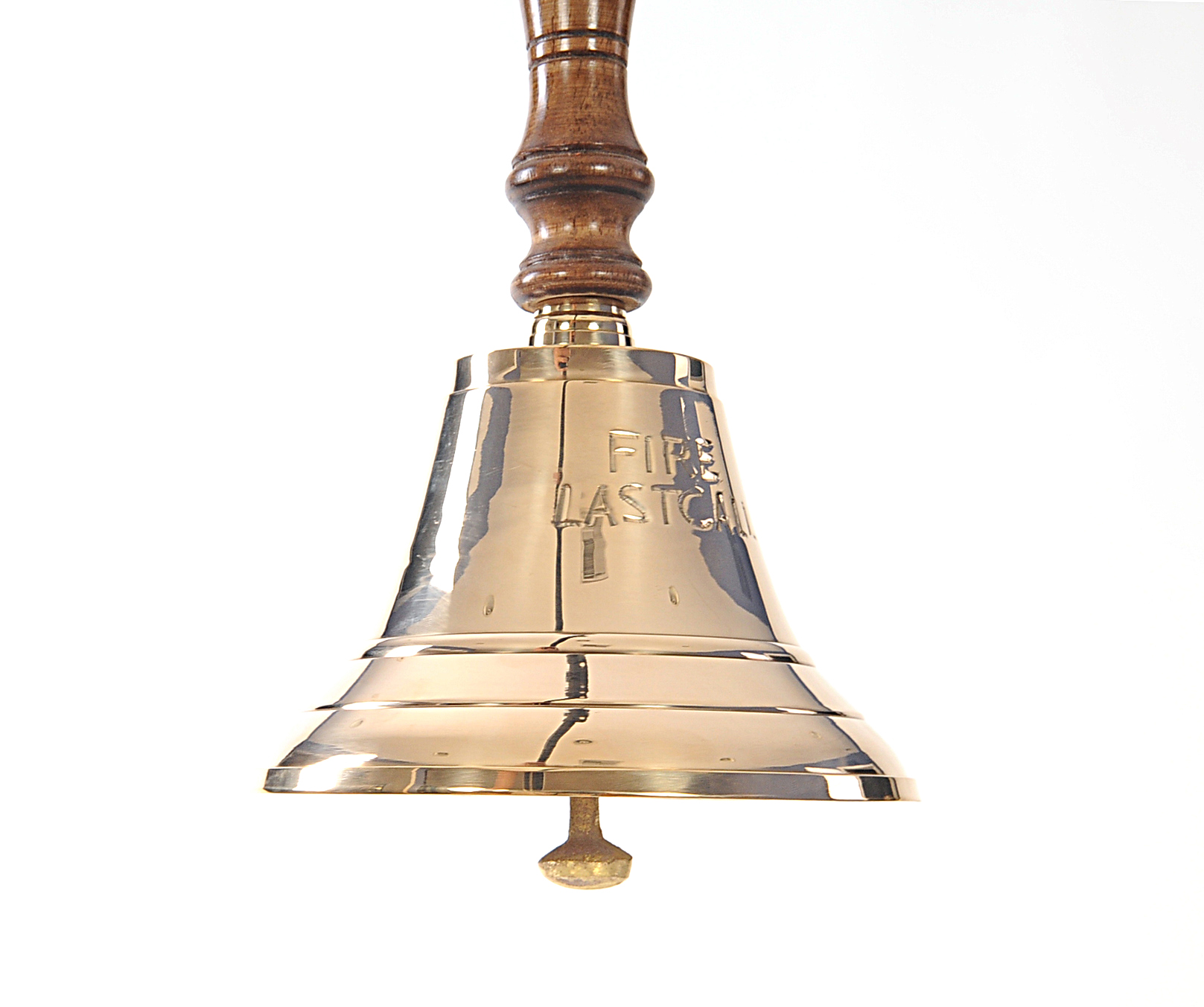 5.5" x 5.5" x 10.5" Fire Last Call Hand Bell