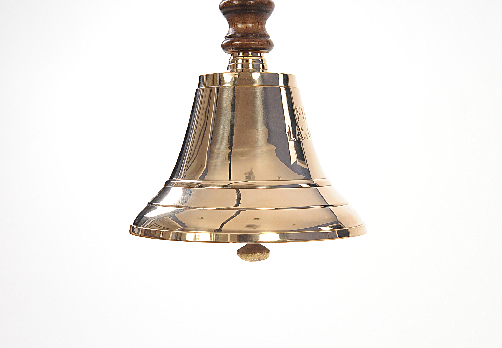 5.5" x 5.5" x 10.5" Fire Last Call Hand Bell