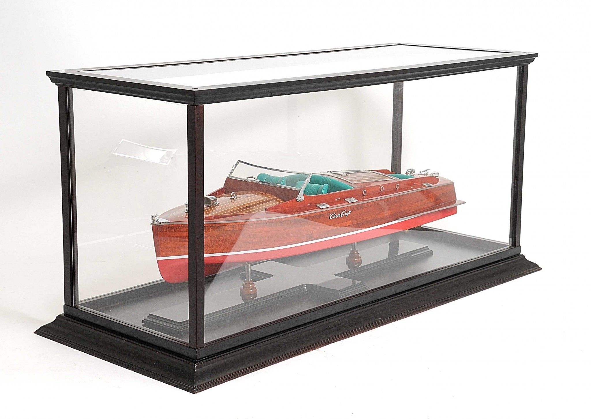 14" x 37.5" x 15" Display Case for Speed boat