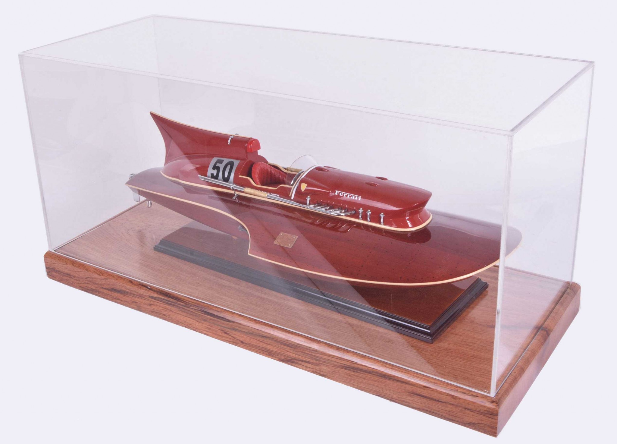 11.375" x 27.75" x 13.25" Display Case for Midsize Speedboat