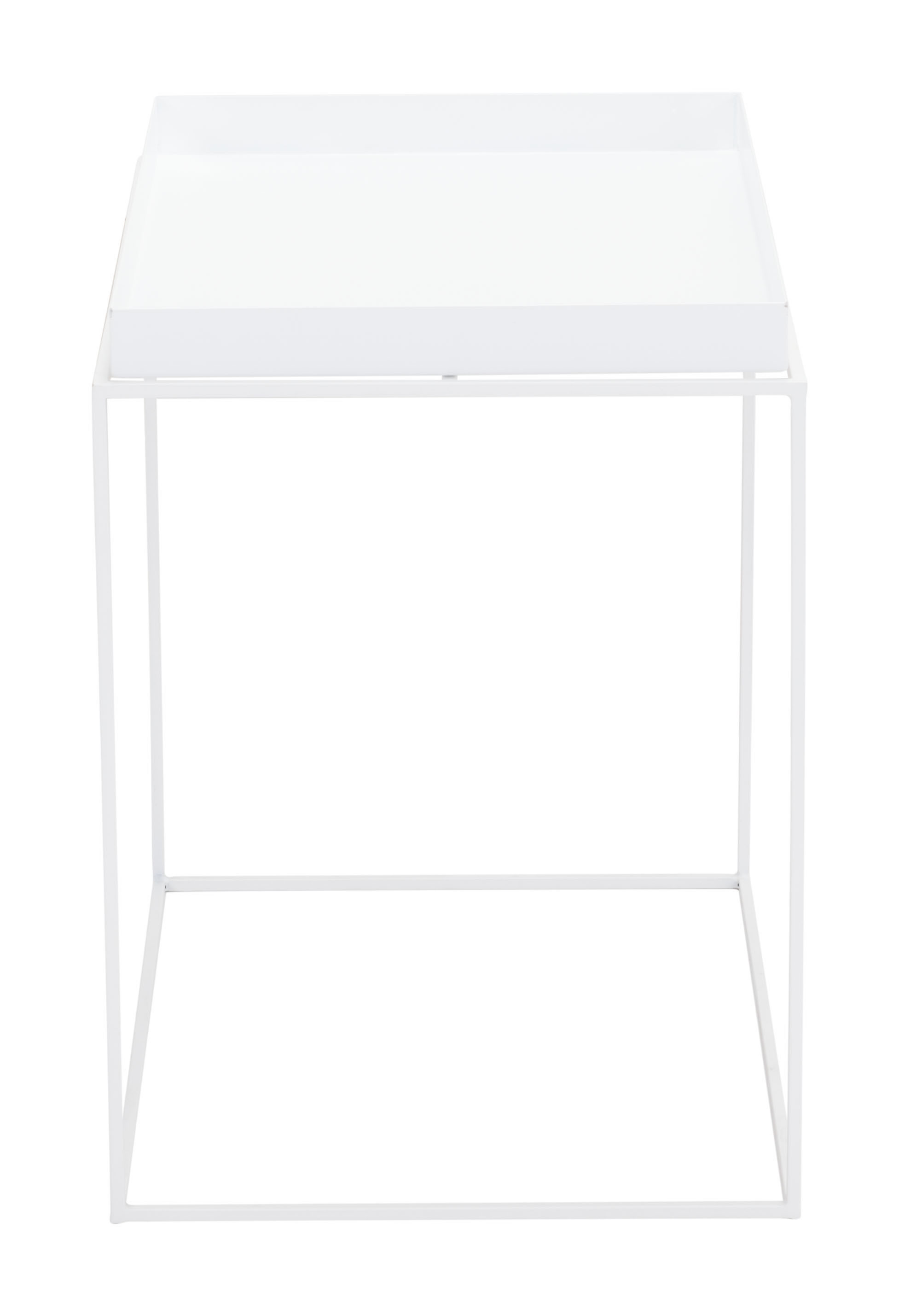 23.6" x 23.6" x 15.7" White, Steel, Nesting Table