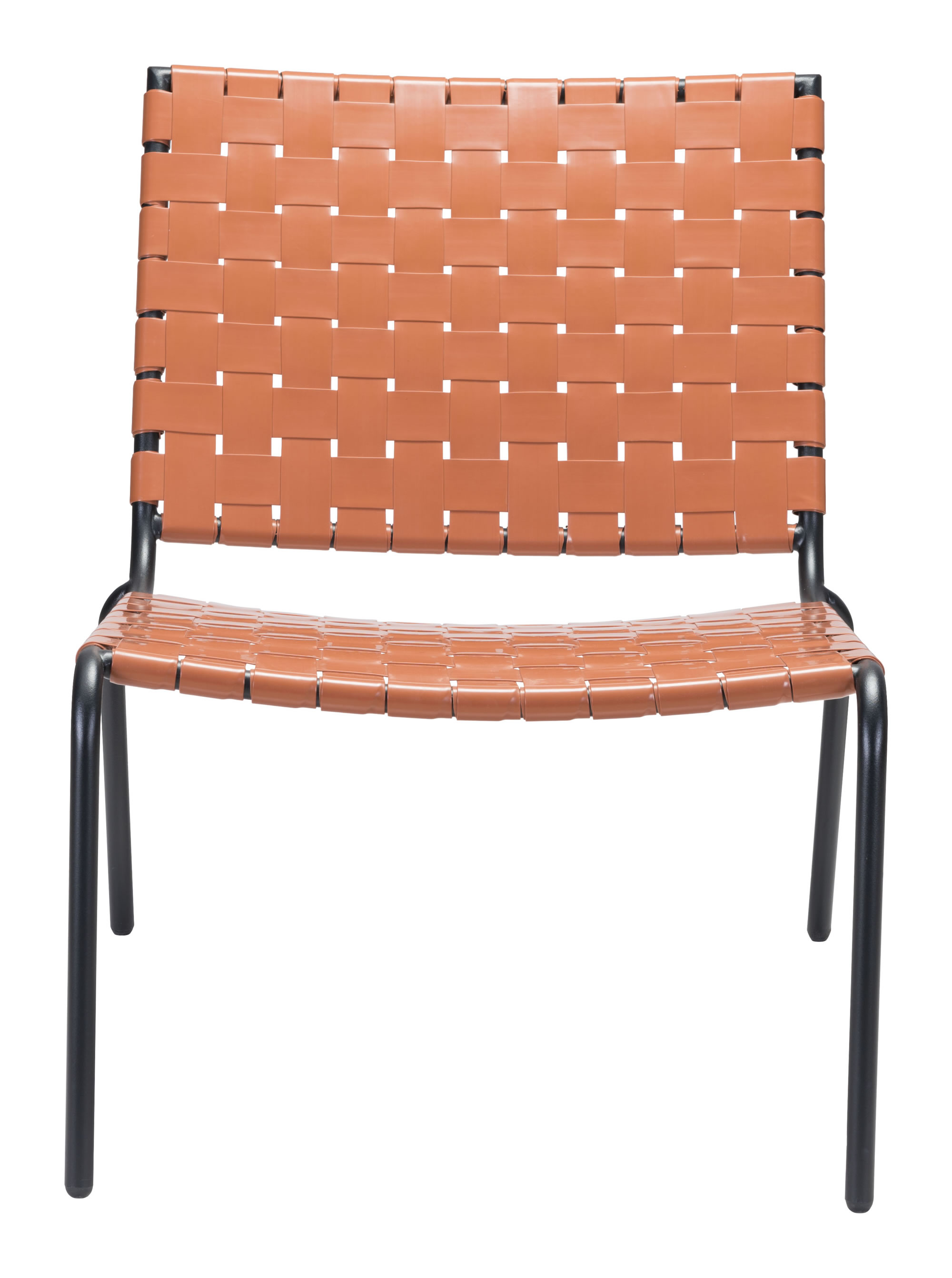 26.4" x 35.8" x 31.5" Tan, PVC, Steel, Lounge Chair