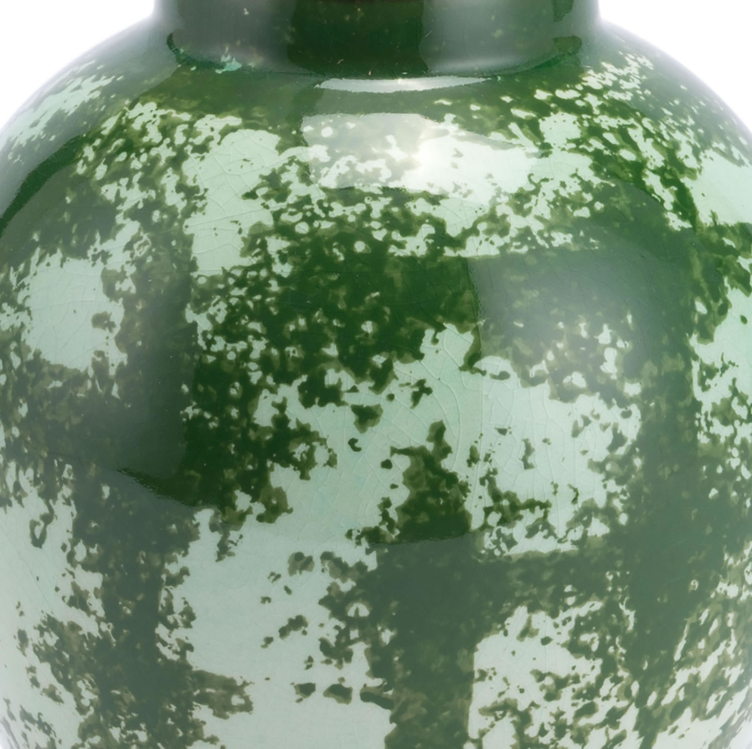 7.1" x 7.1" x 7.9" Green, Ceramic, Small Vase