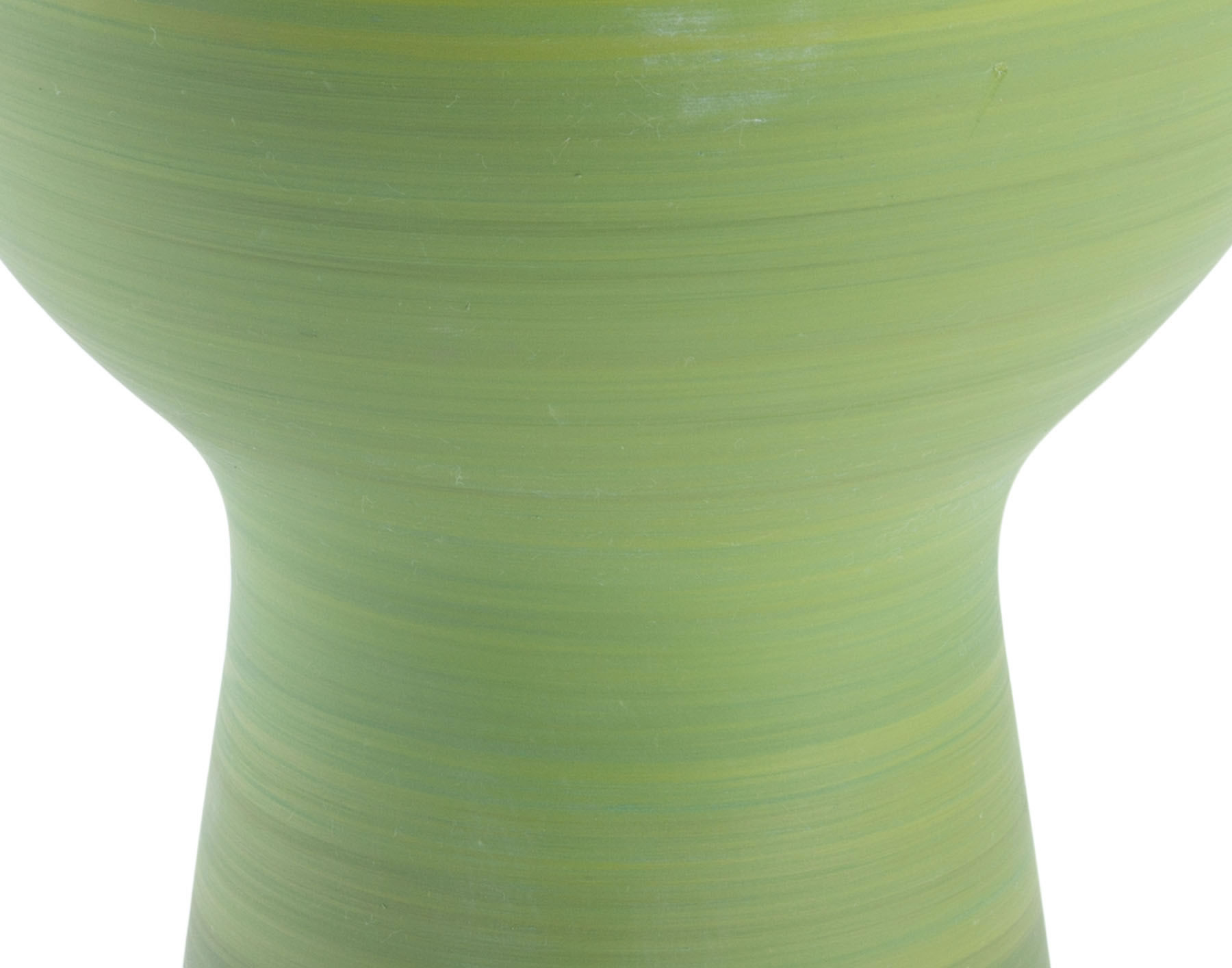 8.7" x 8.7" x 9.8" Green, Ceramic, Short Vase